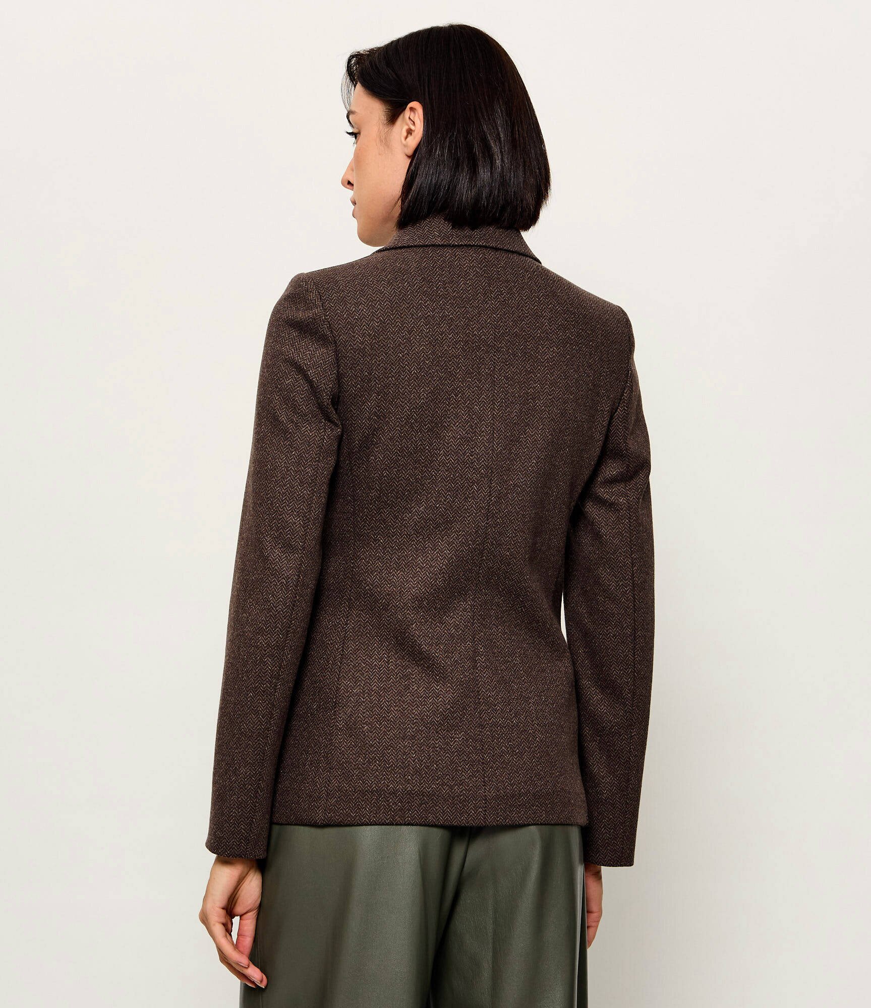 Weekend MaxMara Sacou Wkdferoce | Slim Fit cu adaos de lână