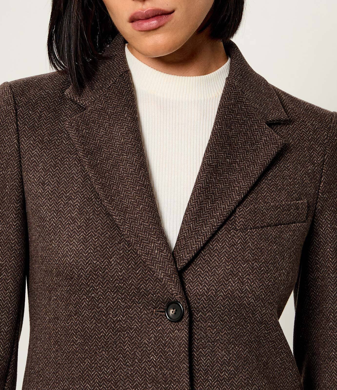 Weekend MaxMara Sacou Wkdferoce | Slim Fit cu adaos de lână