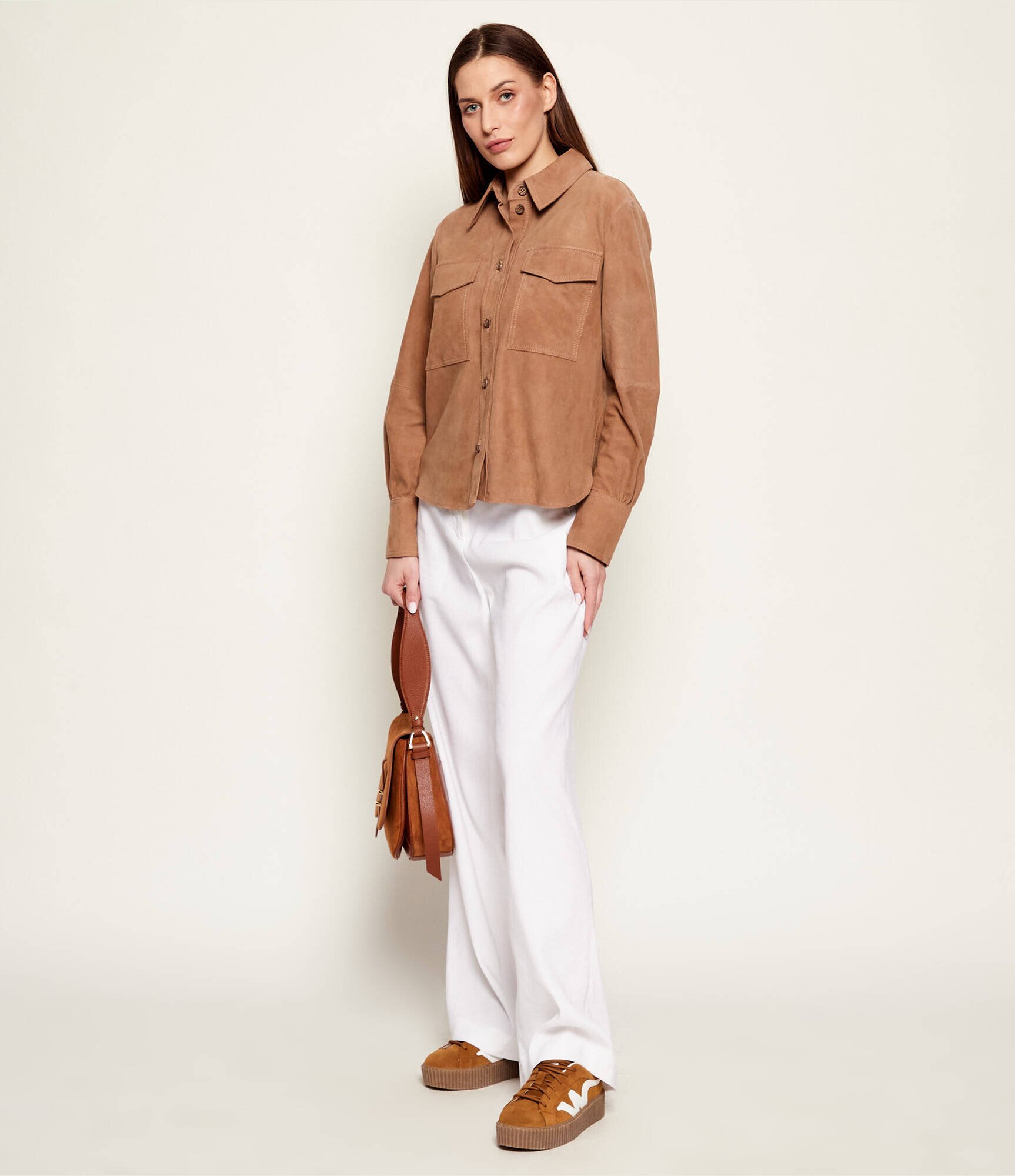 Weekend MaxMara Sneakers WKAAGILE | piele întoarsă