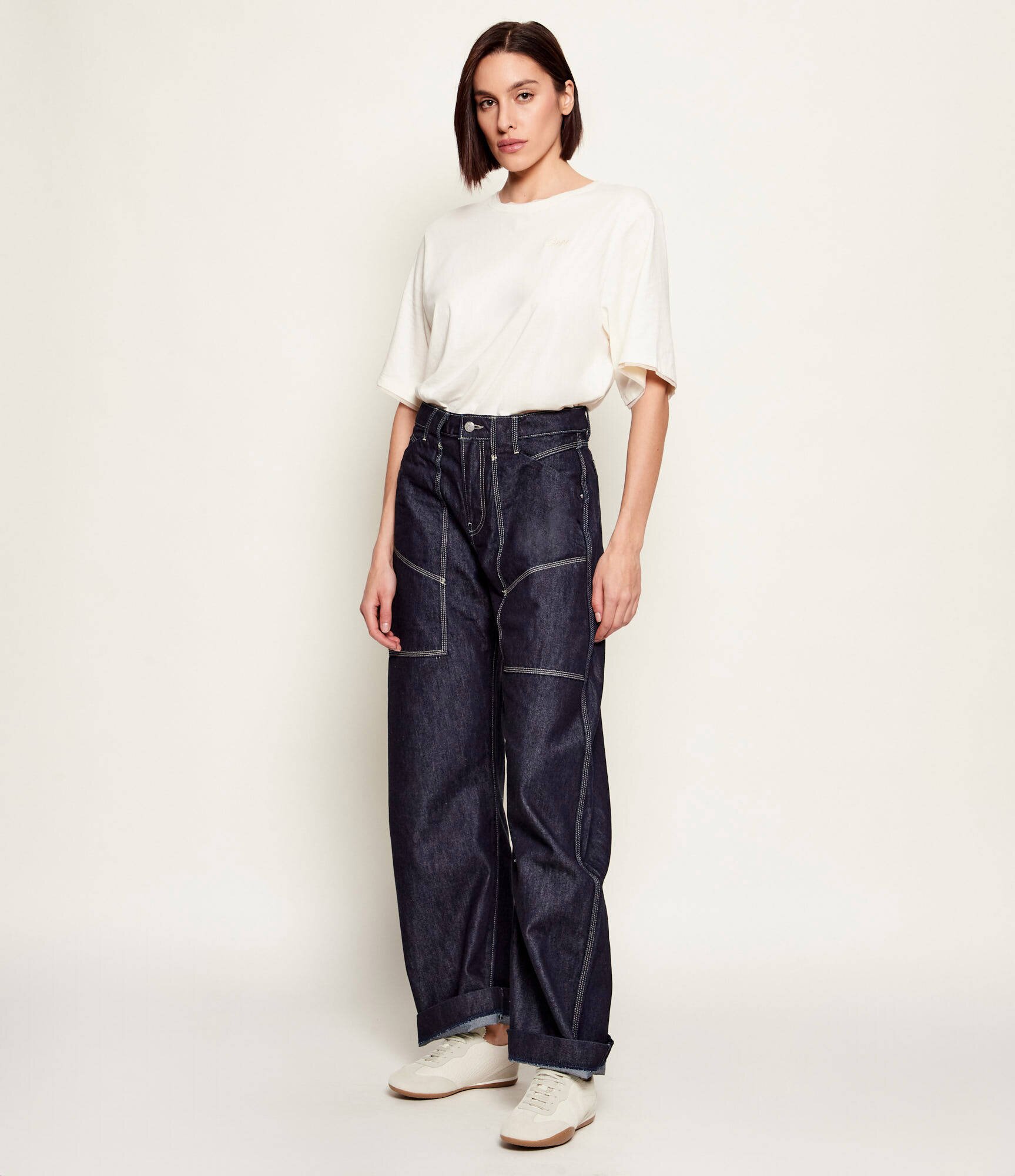Weekend MaxMara Sneakers WKALANCIA | piele | piele întoarsă