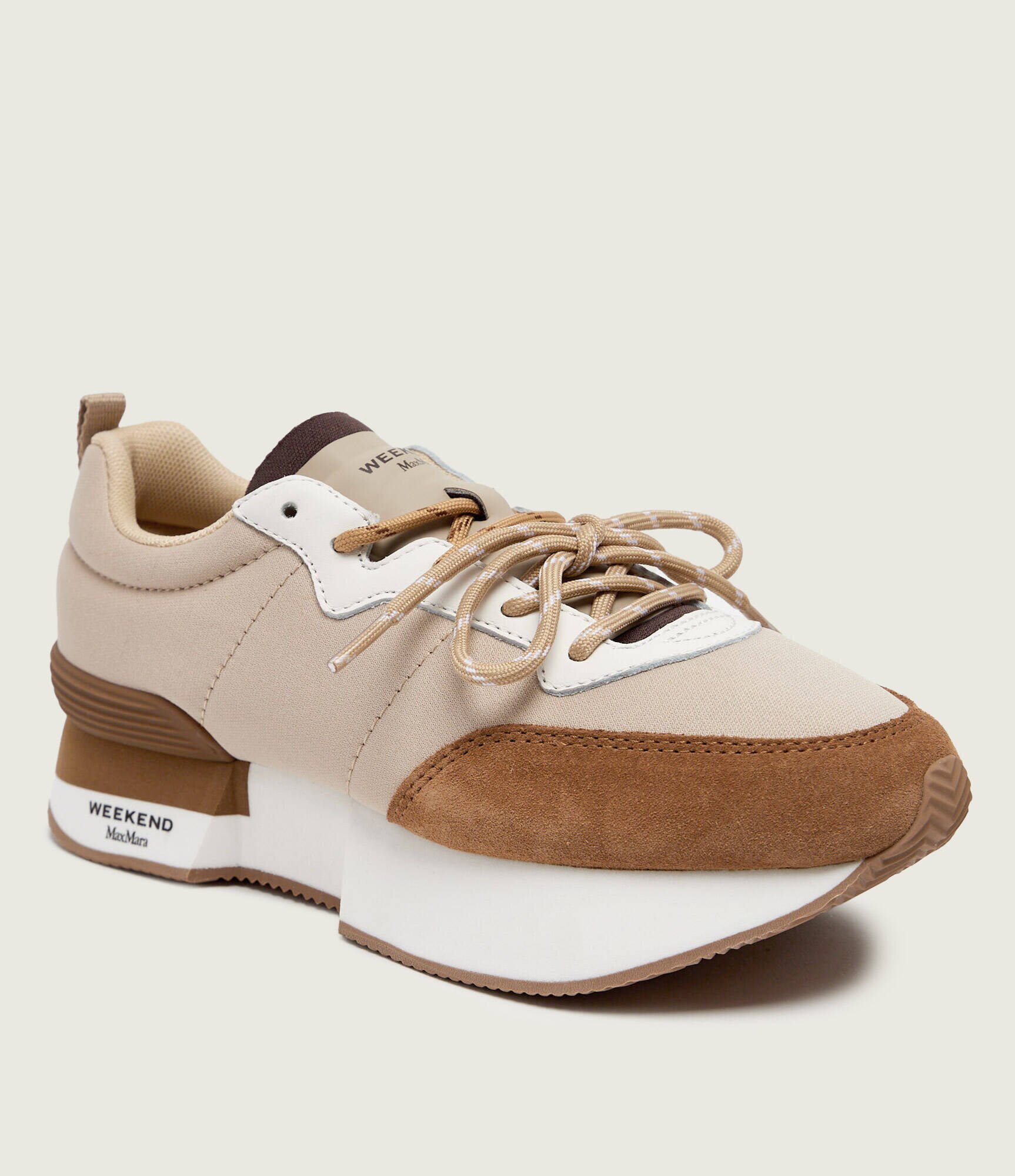 Weekend MaxMara Sneakers Wkazambra | piele întoarsă