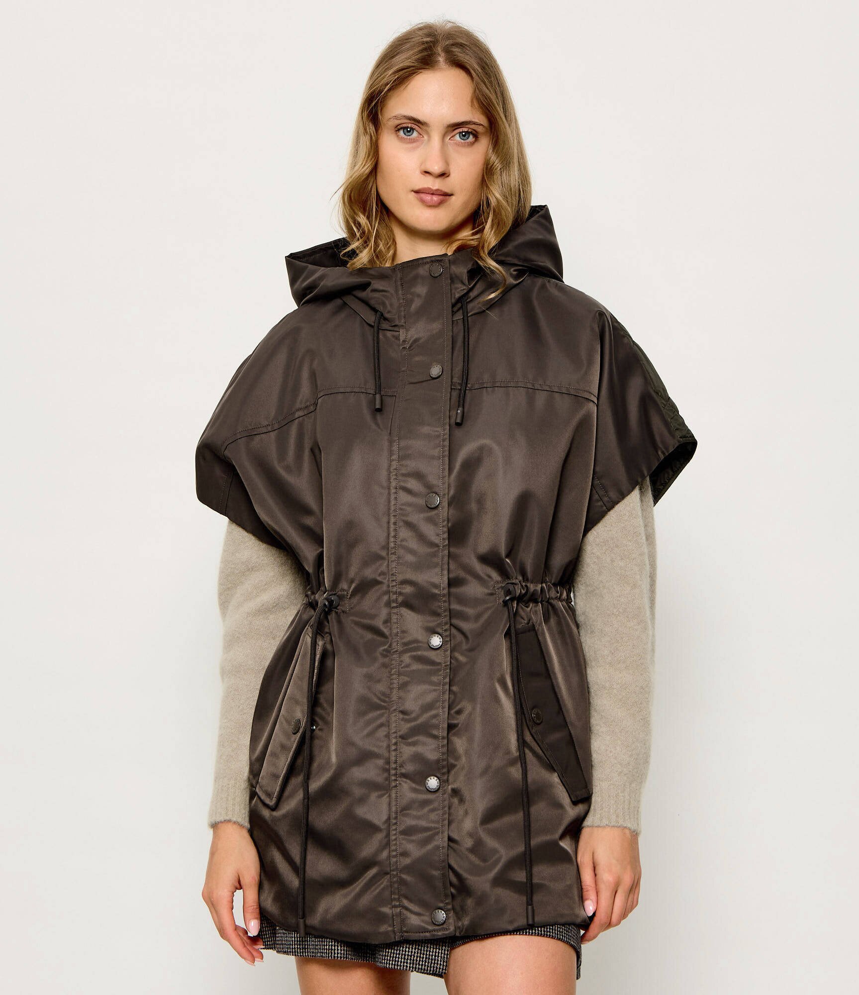 Weekend MaxMara Vestă Wkdorigano | Relaxed fit cu adaos de lână