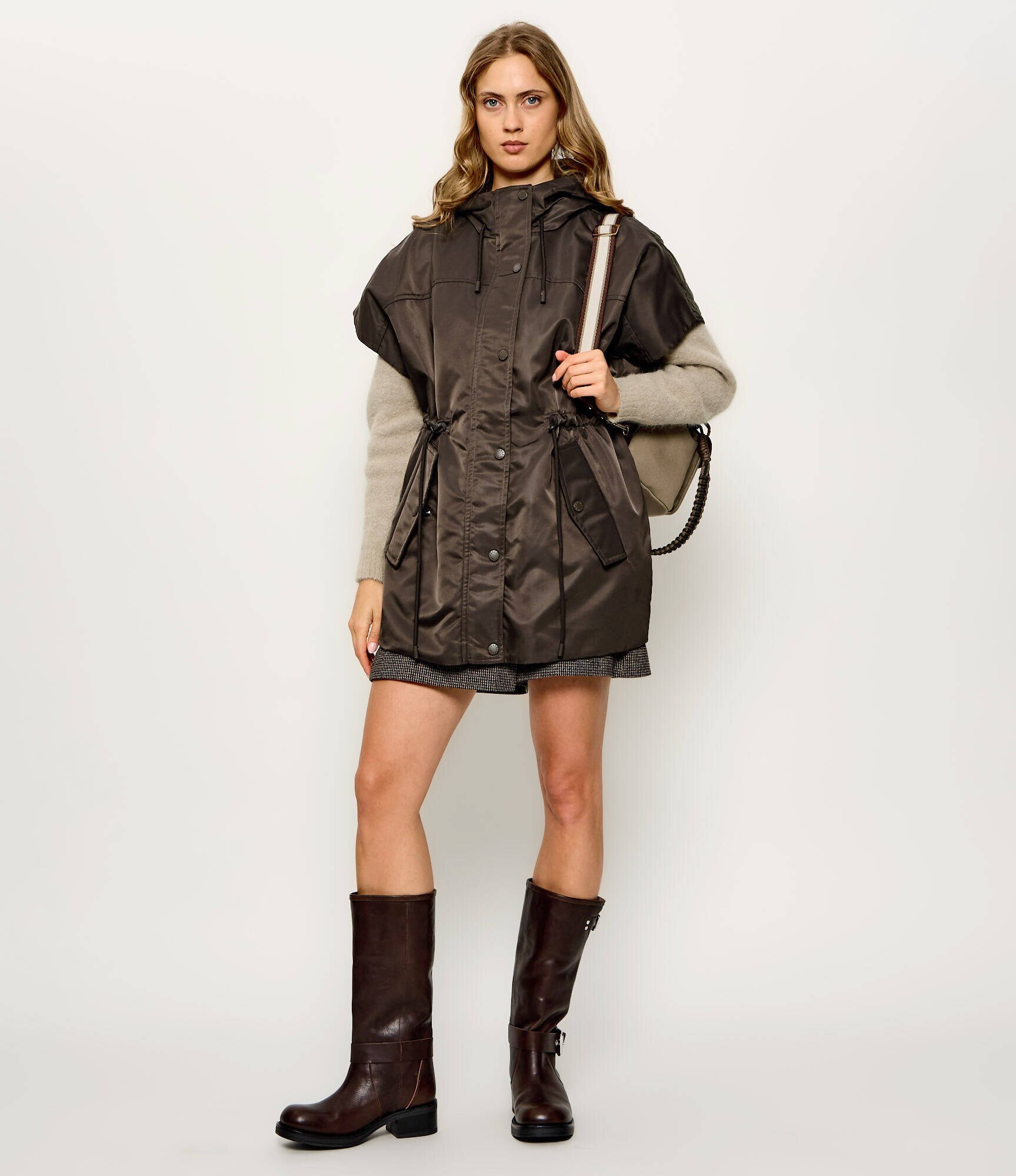 Weekend MaxMara Vestă Wkdorigano | Relaxed fit cu adaos de lână