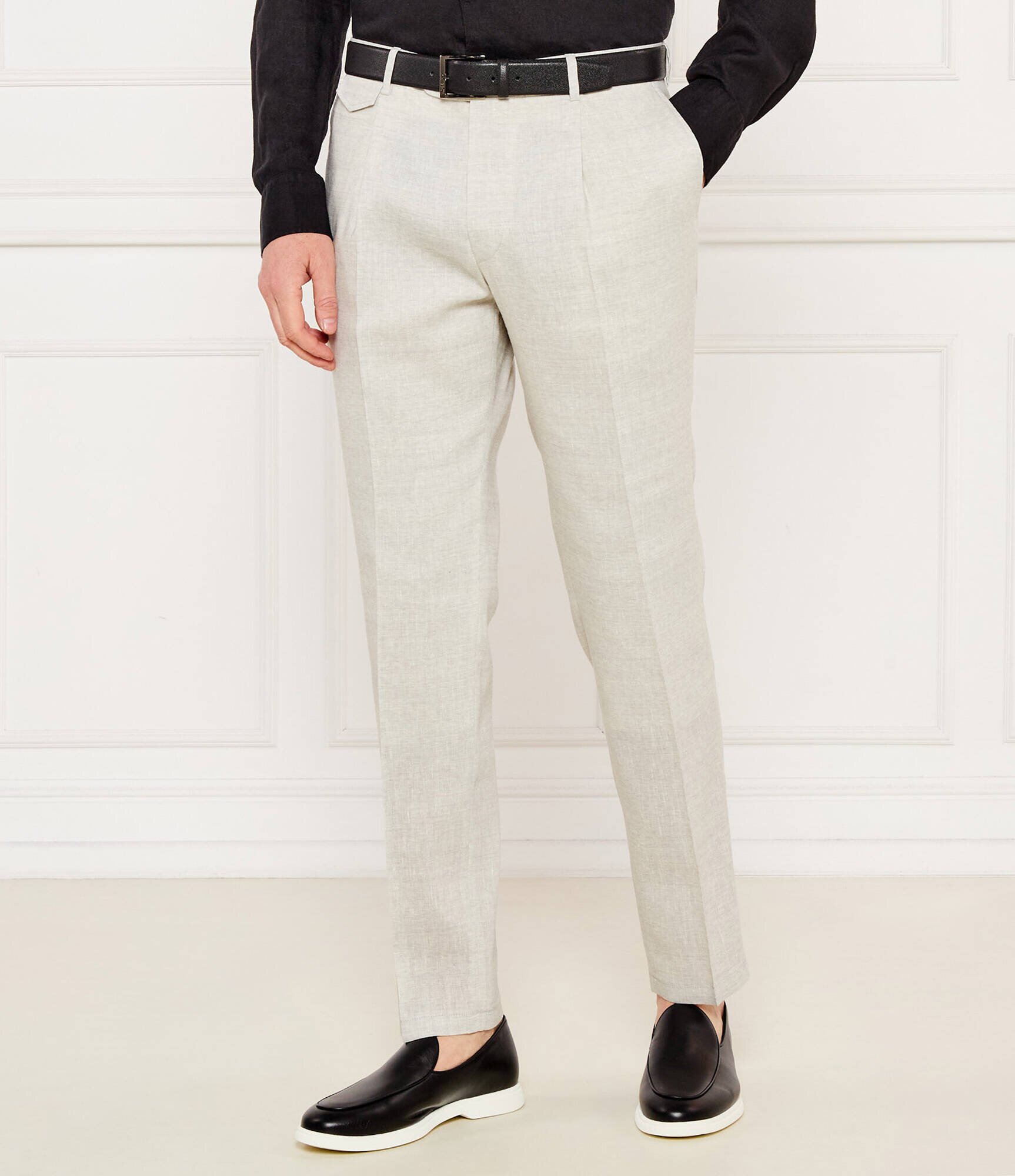 Windsor De in pantaloni chino Silvi | Shaped fit cu adaos de lână