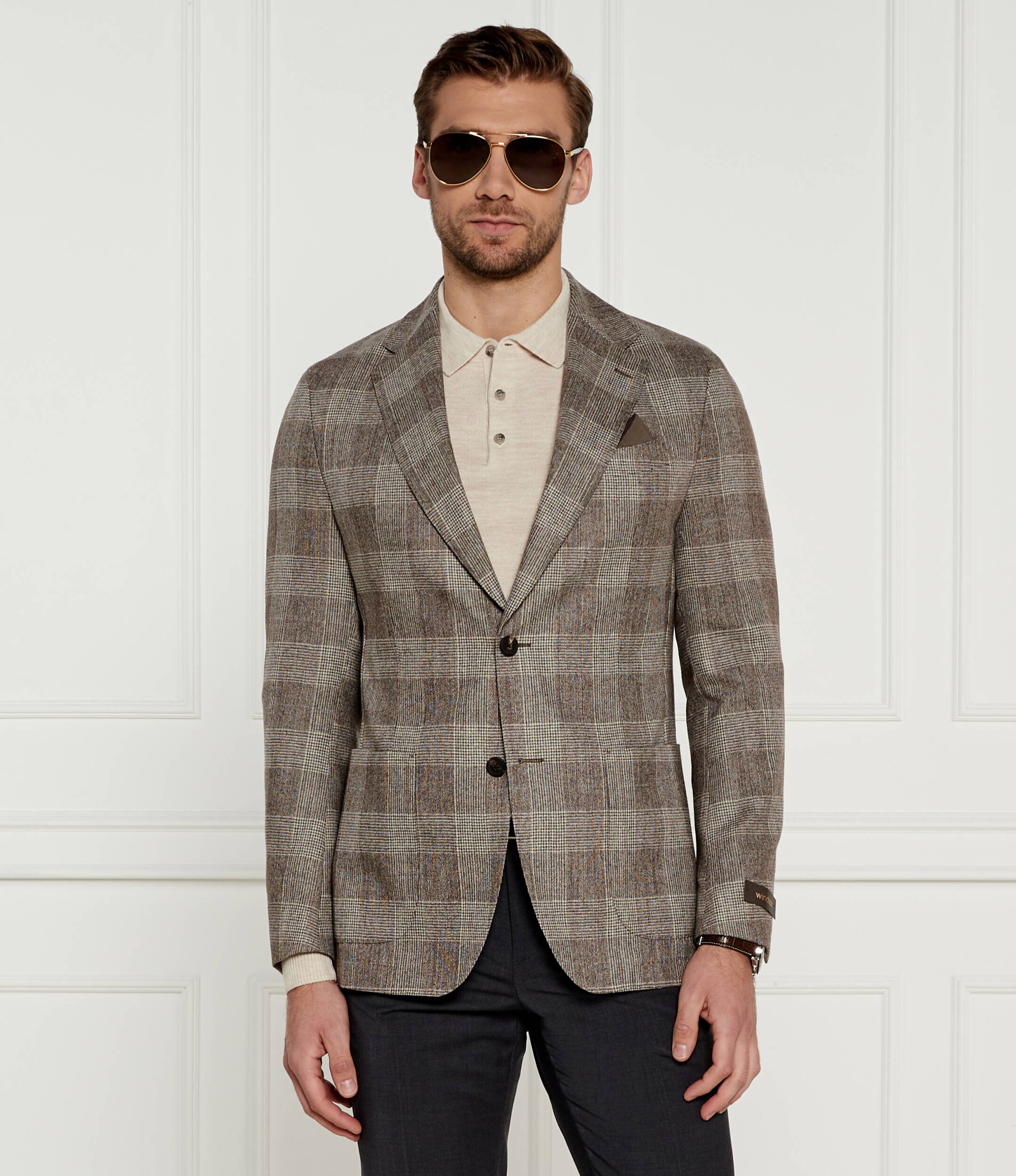Windsor De lână sacou 13 Giorno | Shaped fit cu adaos de cașmir