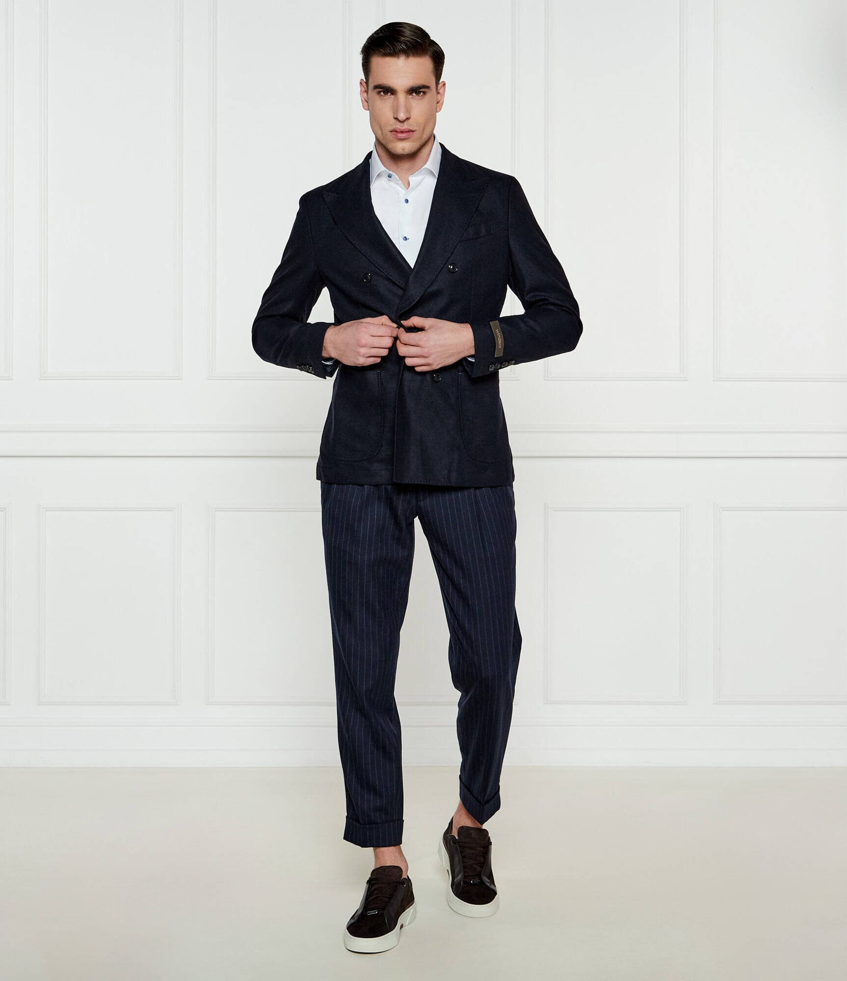 Windsor De lână sacou Salino | Shaped fit cu adaos de cașmir