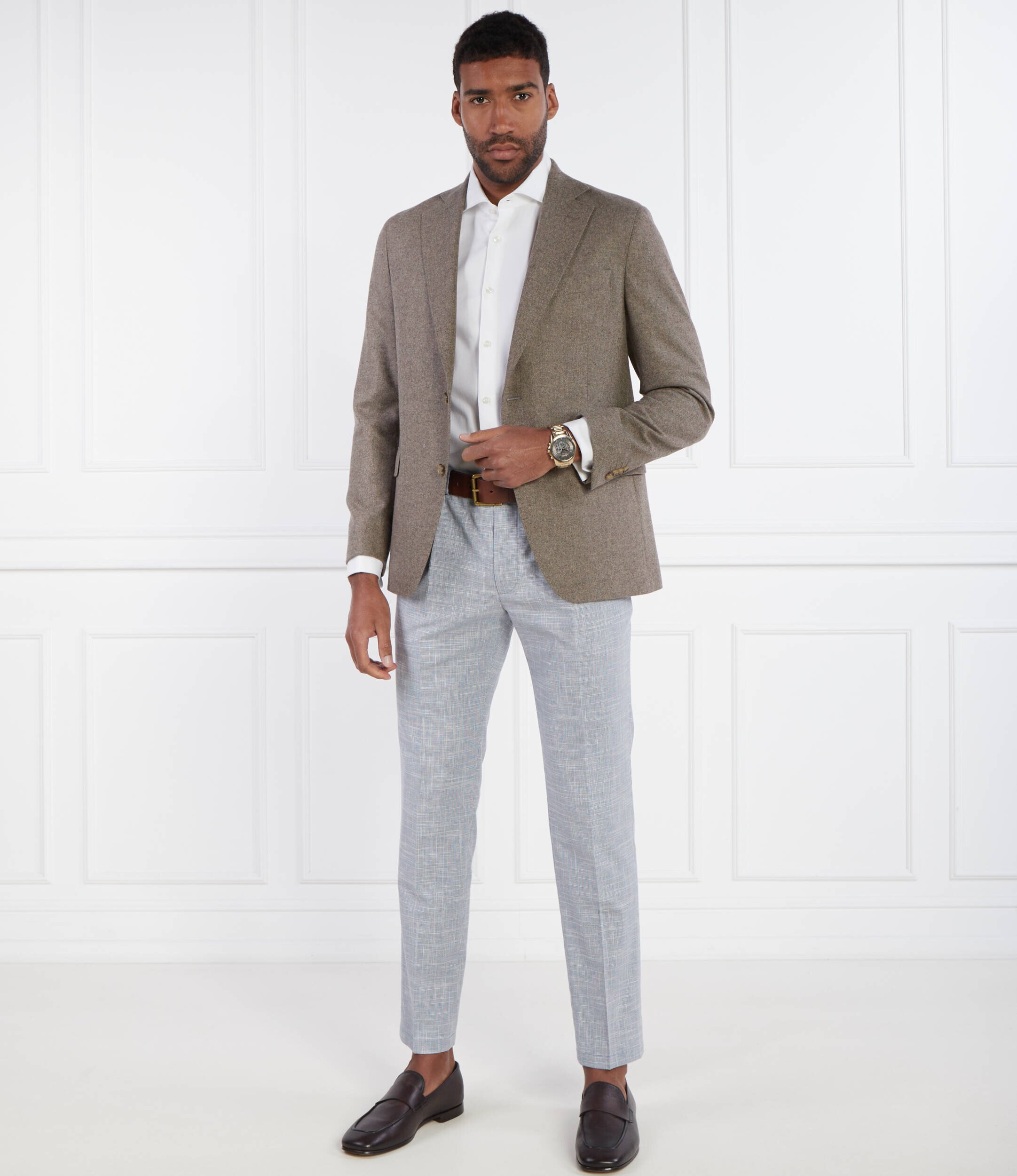 Windsor Pantaloni 13 Silvi | Shaped fit cu adaos de lână