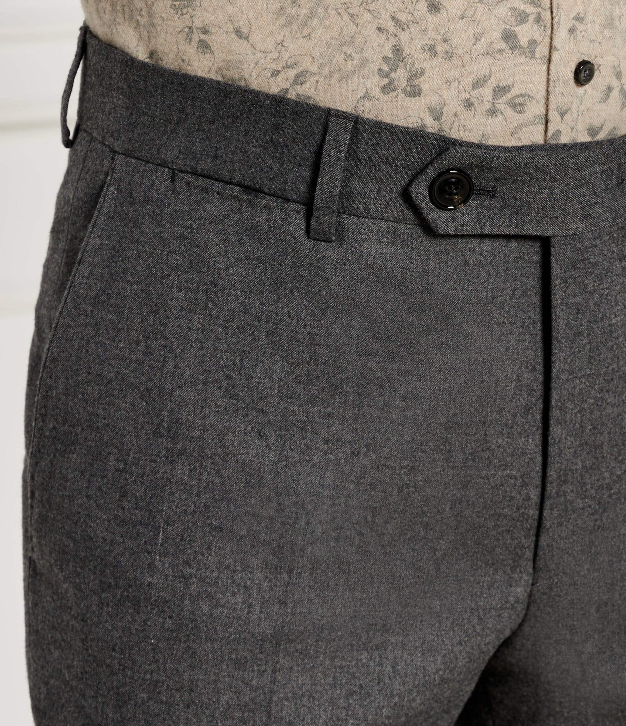 Windsor Pantaloni chino 13 Santios | Shaped fit cu adaos de lână
