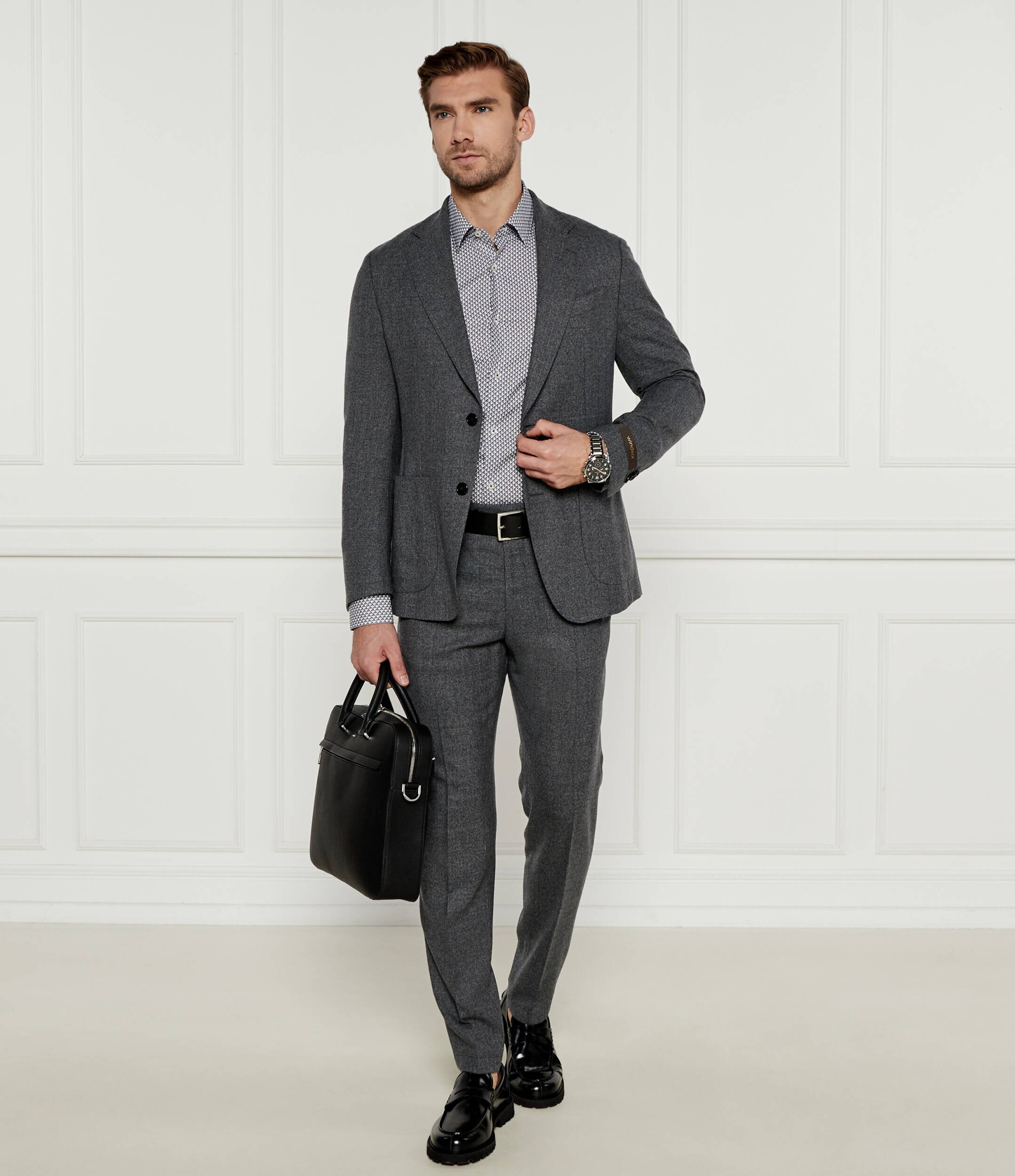 Windsor Pantaloni de lână 13 Peso2-W | Shaped fit