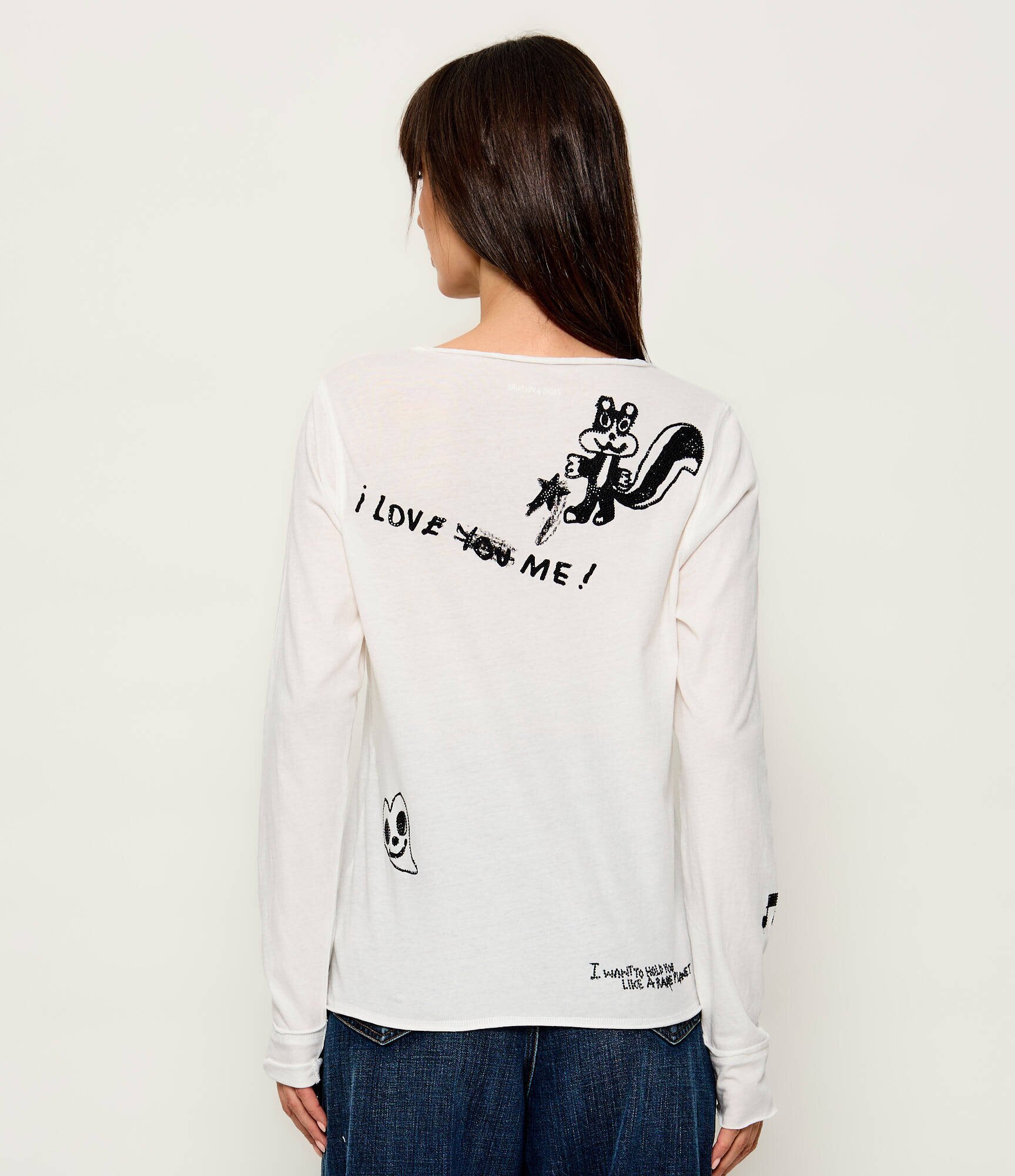 Zadig&Voltaire Bluză Happy Henley | regular fit
