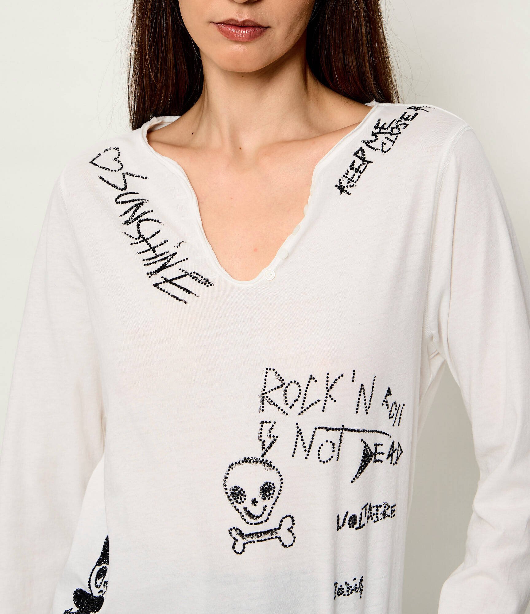 Zadig&Voltaire Bluză Happy Henley | regular fit