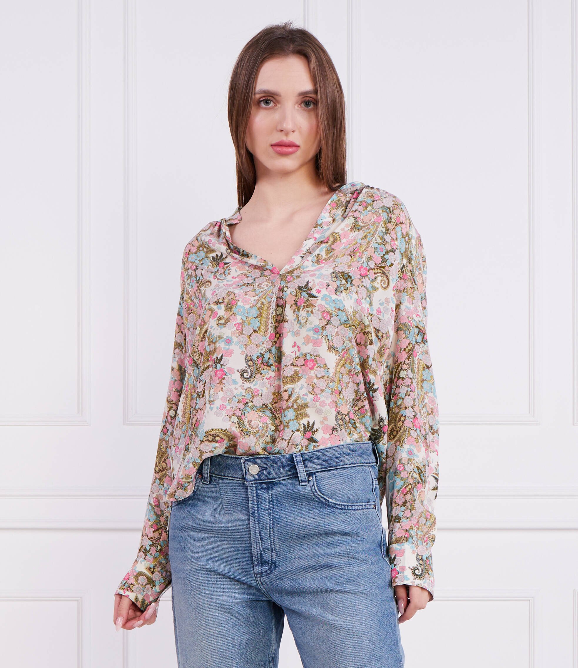 Zadig&Voltaire Bluză TINK SOFT YOKO FLOWER | Regular Fit