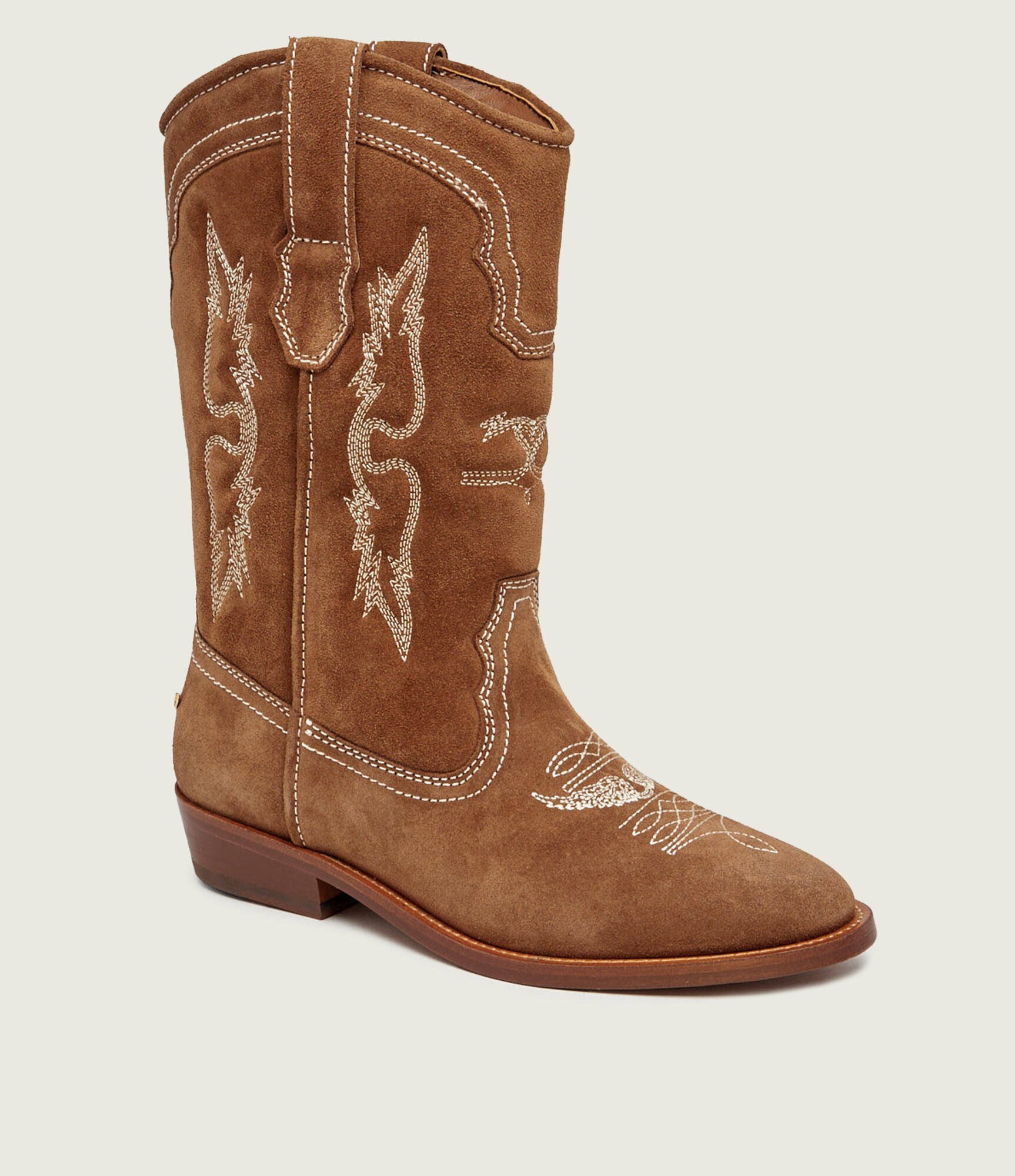 Zadig&Voltaire Cizme cowboy Western Tex | piele întoarsă