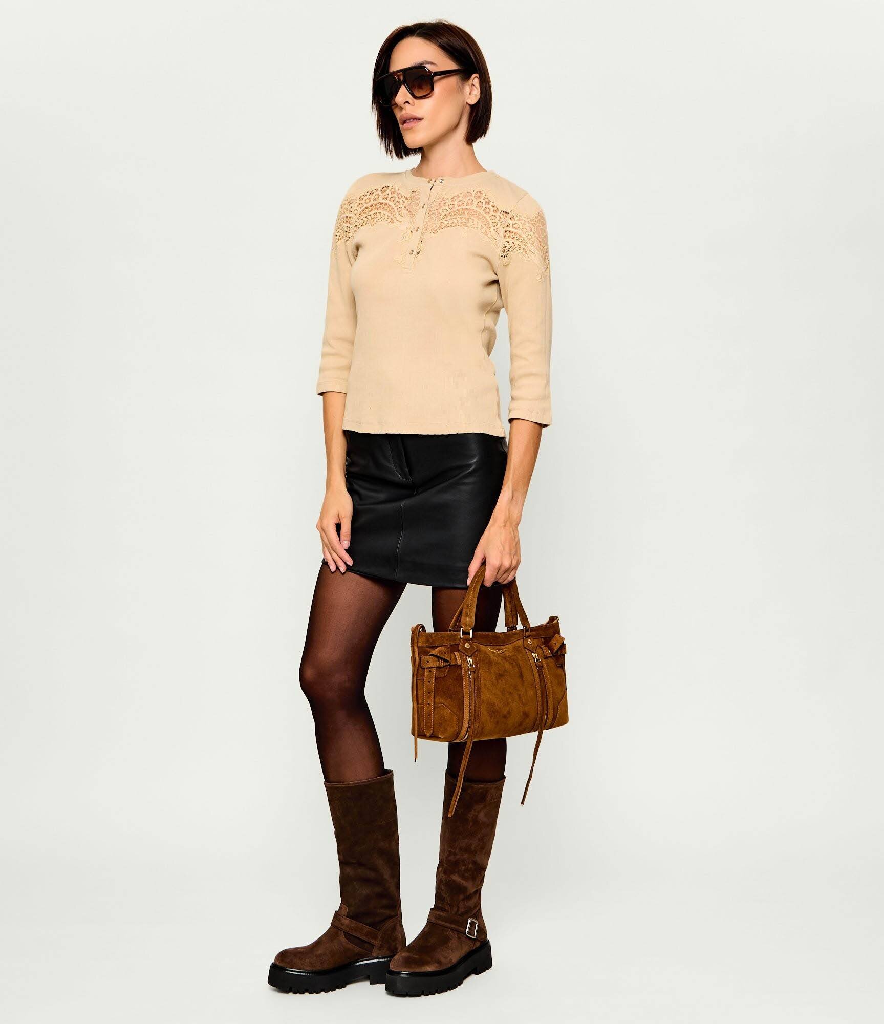 Zadig&Voltaire Cufăr Madison | piele întoarsă