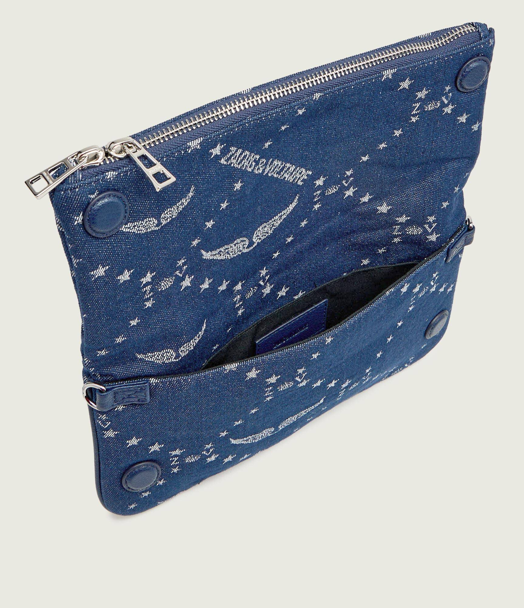 Zadig&Voltaire De blugi geantă pe umăr ROCK DENIM MONOGRAM
