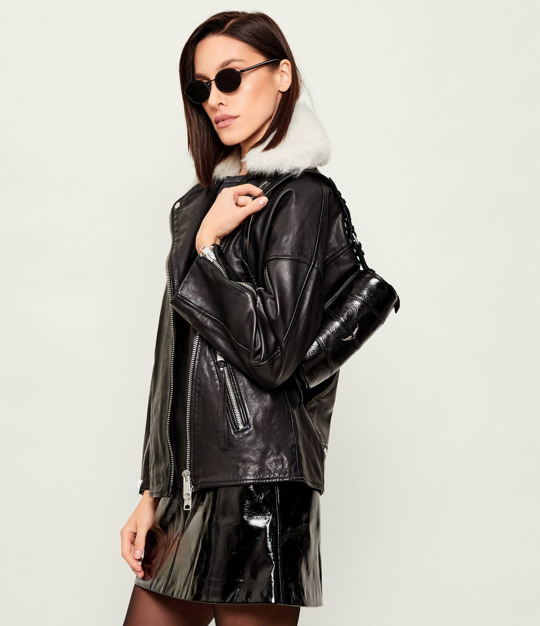 Zadig&Voltaire De piele geantă pe umăr LE ROUDOUDOU