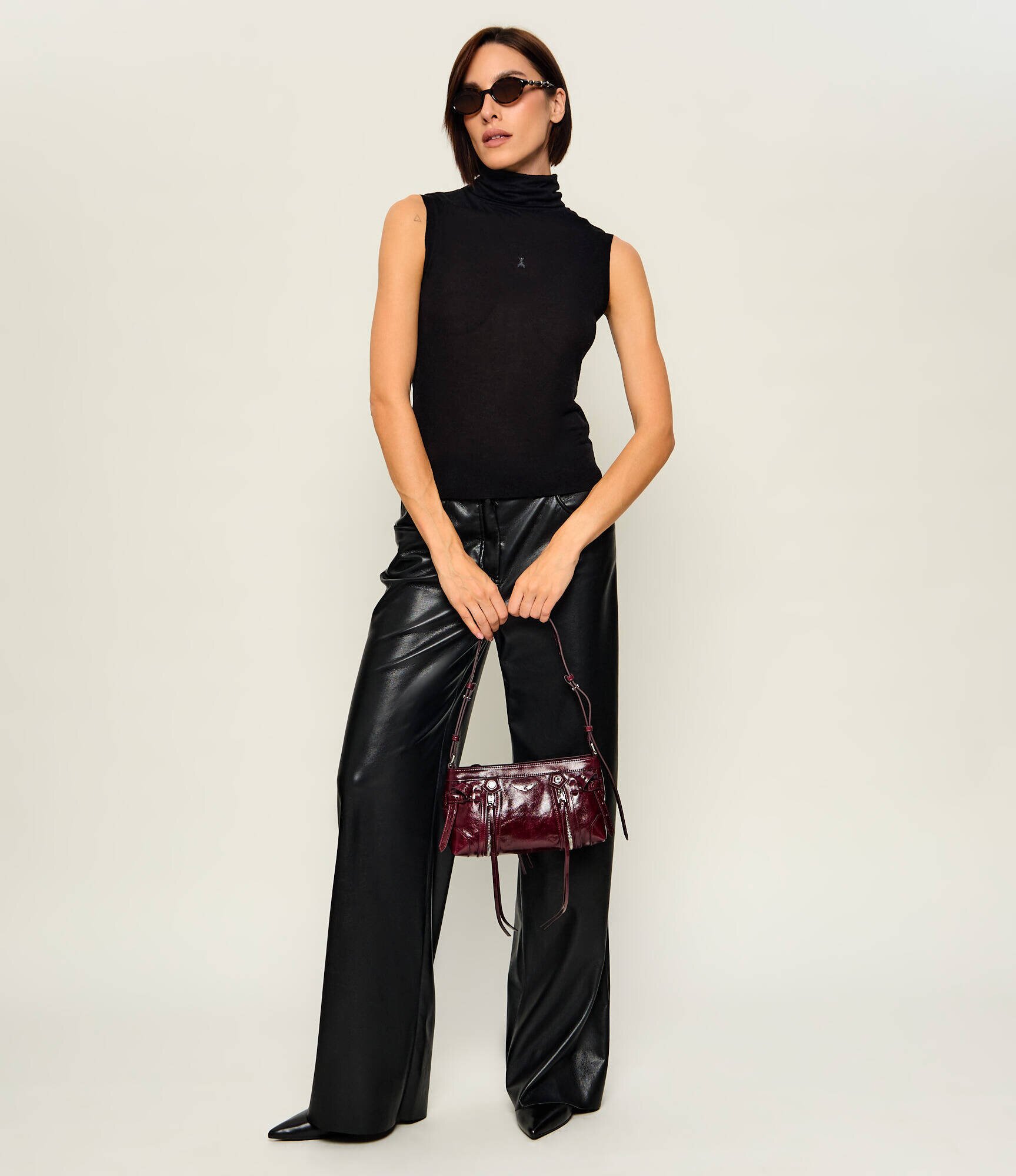 Zadig&Voltaire De piele geantă pe umăr Madison Mini Vintage