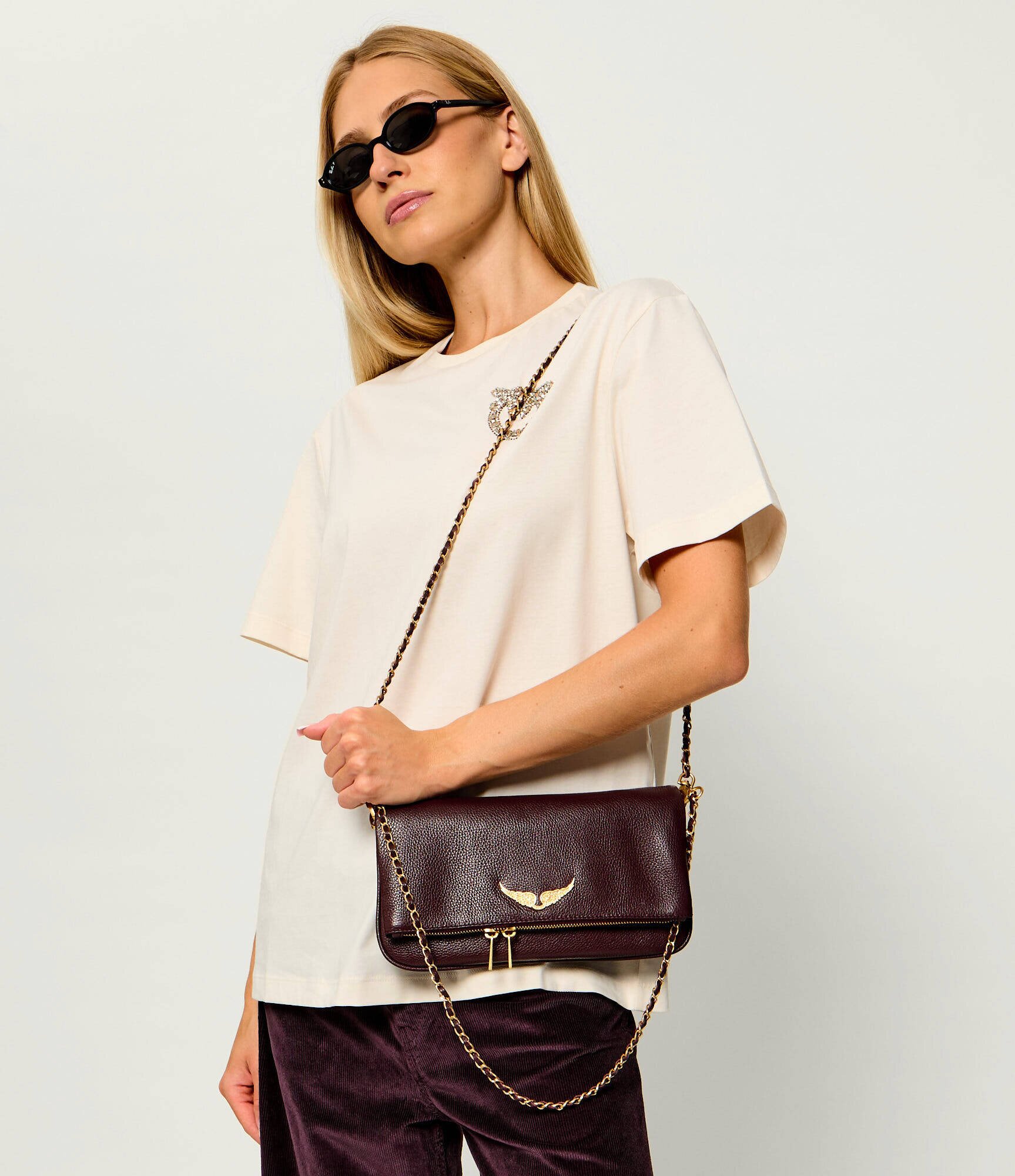 Zadig&Voltaire De piele geantă pe umăr Rock