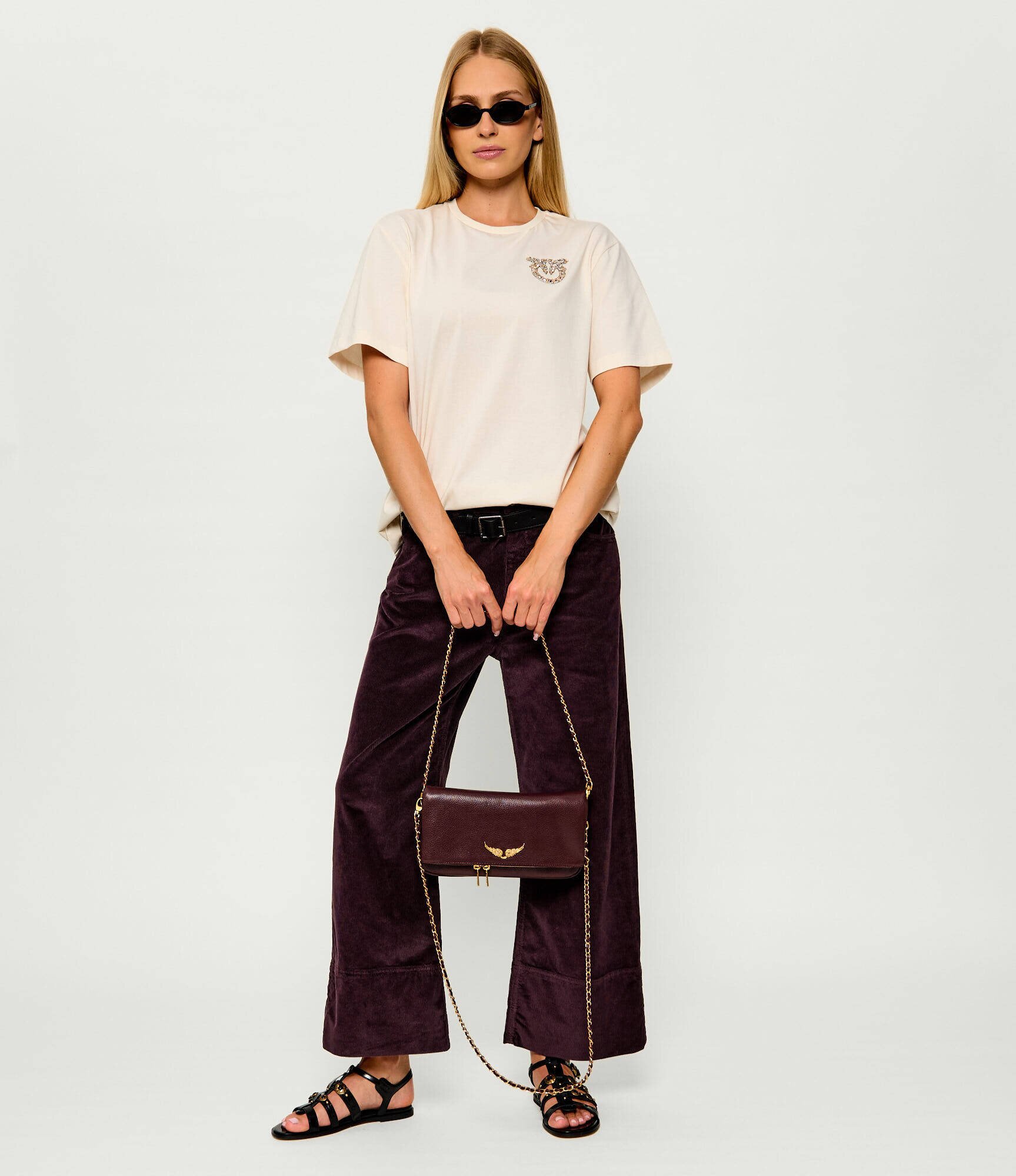 Zadig&Voltaire De piele geantă pe umăr Rock