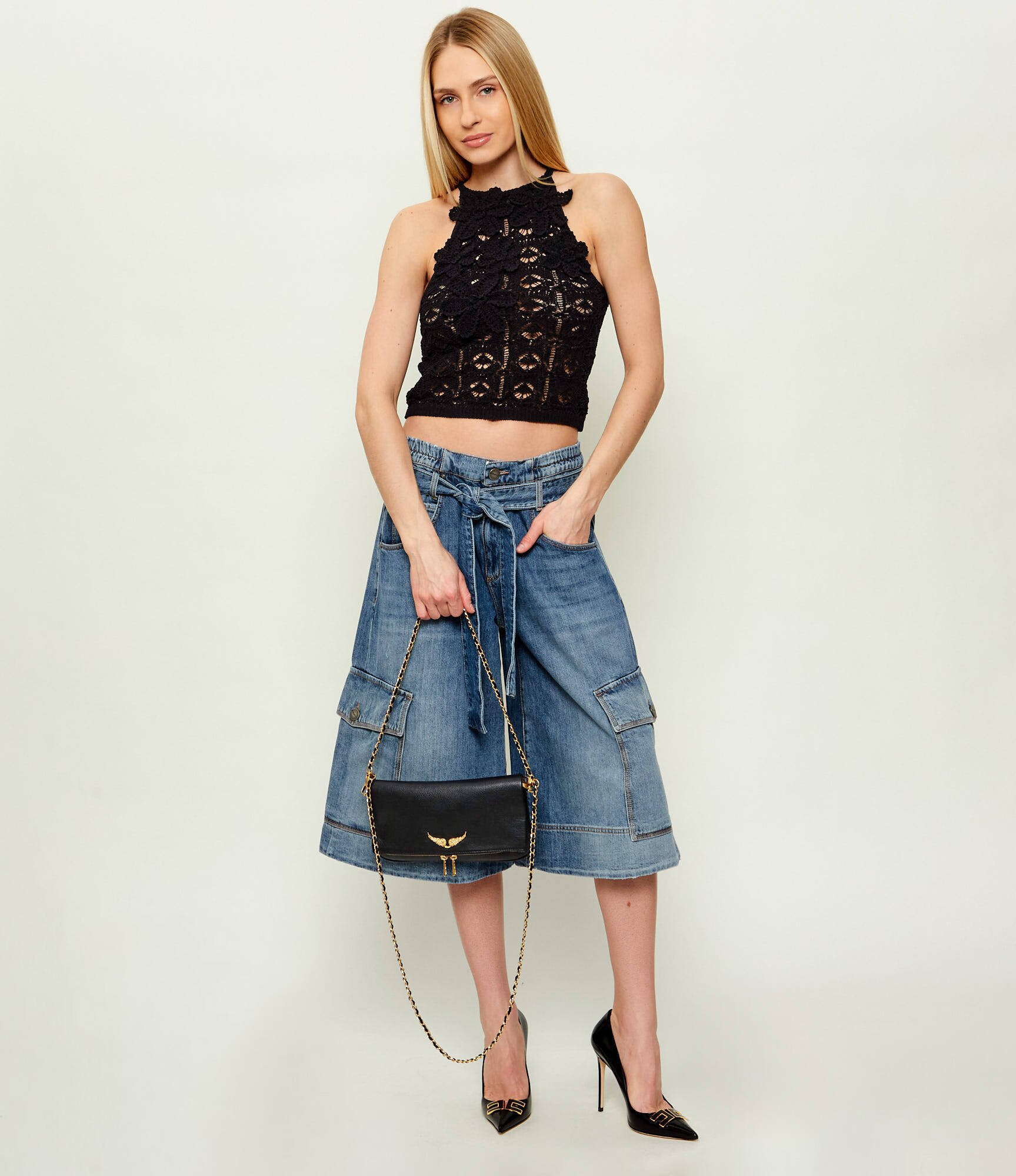 Zadig&Voltaire De piele geantă pe umăr ROCK