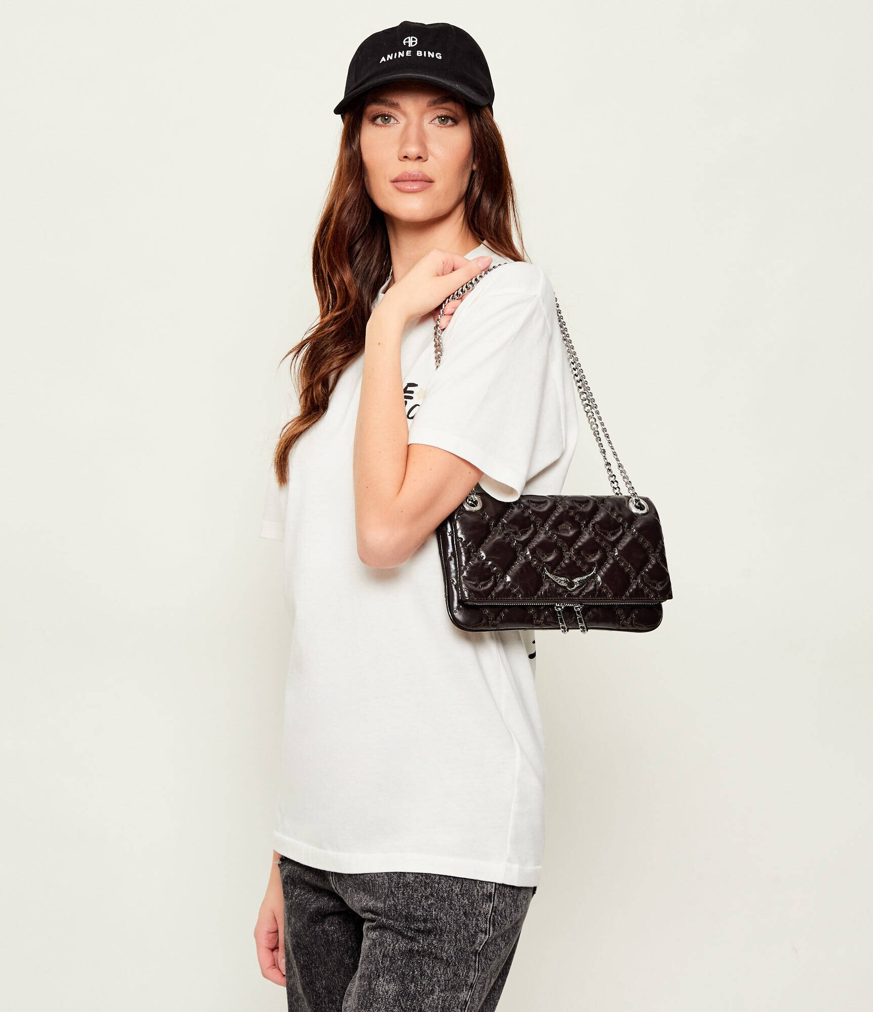 Zadig&Voltaire De piele geantă pe umăr Rock II