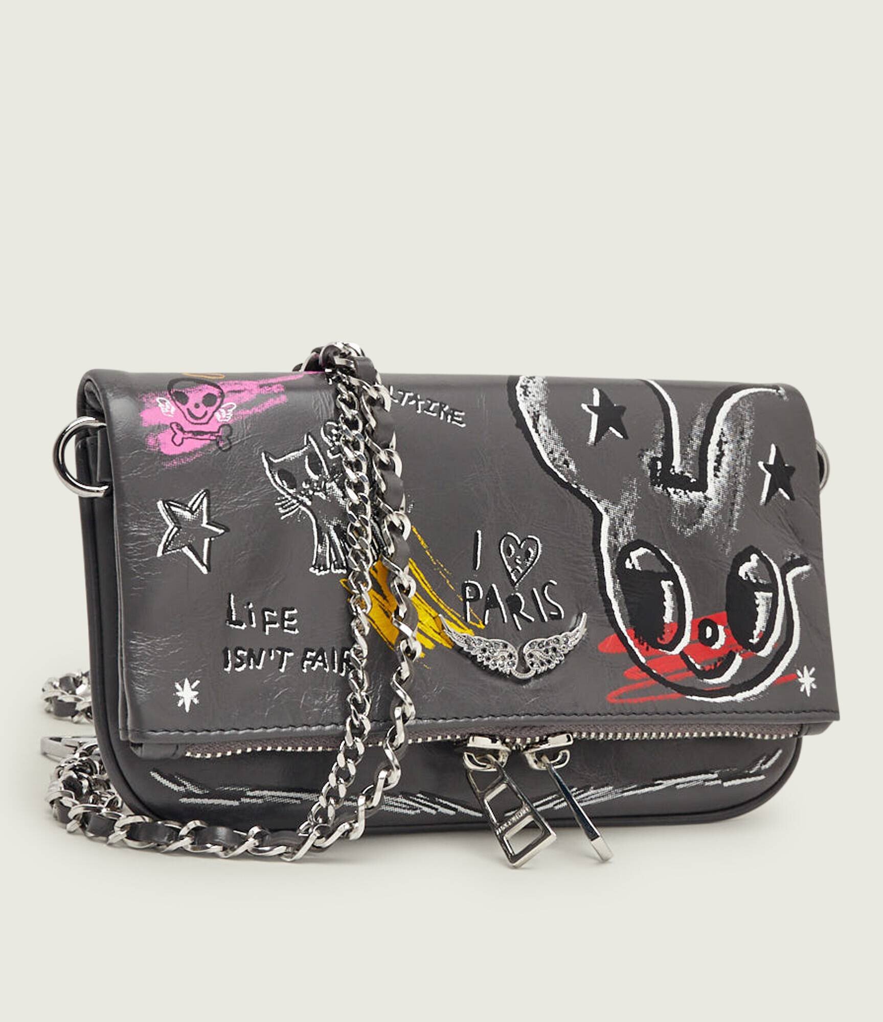 Zadig&Voltaire De piele geantă pe umăr ROCK NANO HUMBERTO