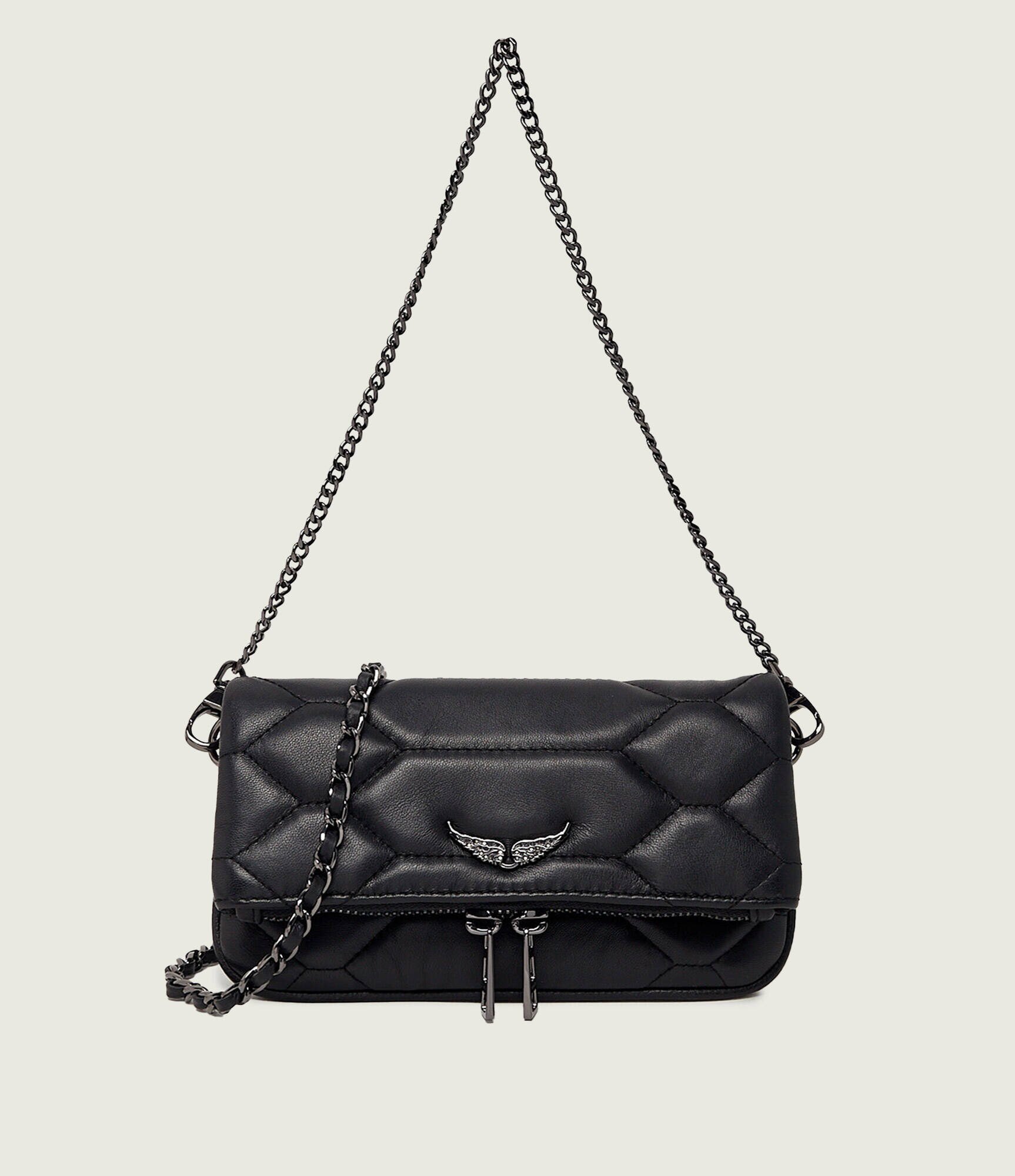 Zadig&Voltaire De piele geantă pe umăr ROCK NANO XL