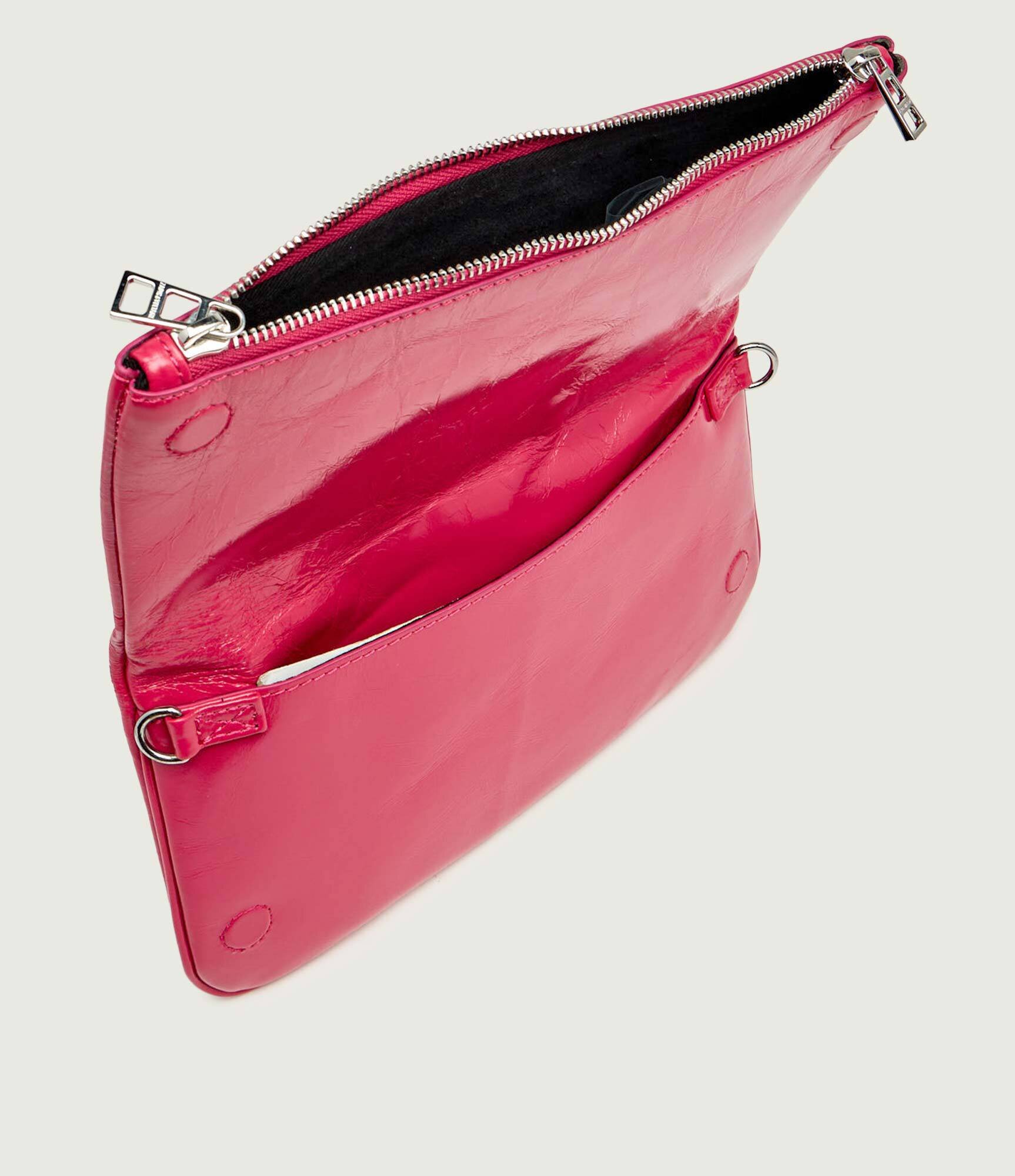 Zadig&Voltaire De piele geantă pe umăr ROCK VINTAGE PATENT