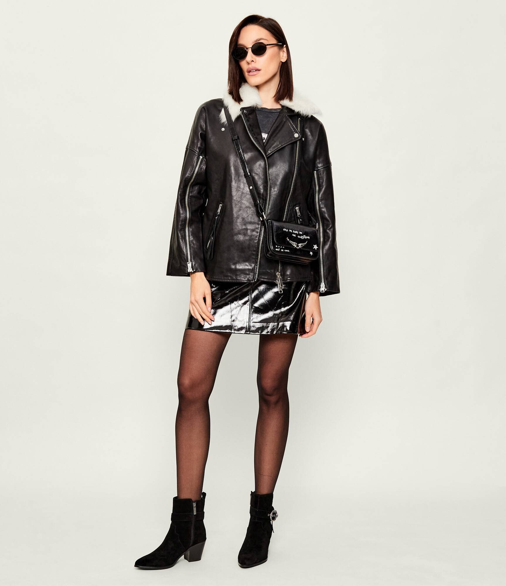 Zadig&Voltaire De piele geantă poștaș LE ZAZI VINTAGE
