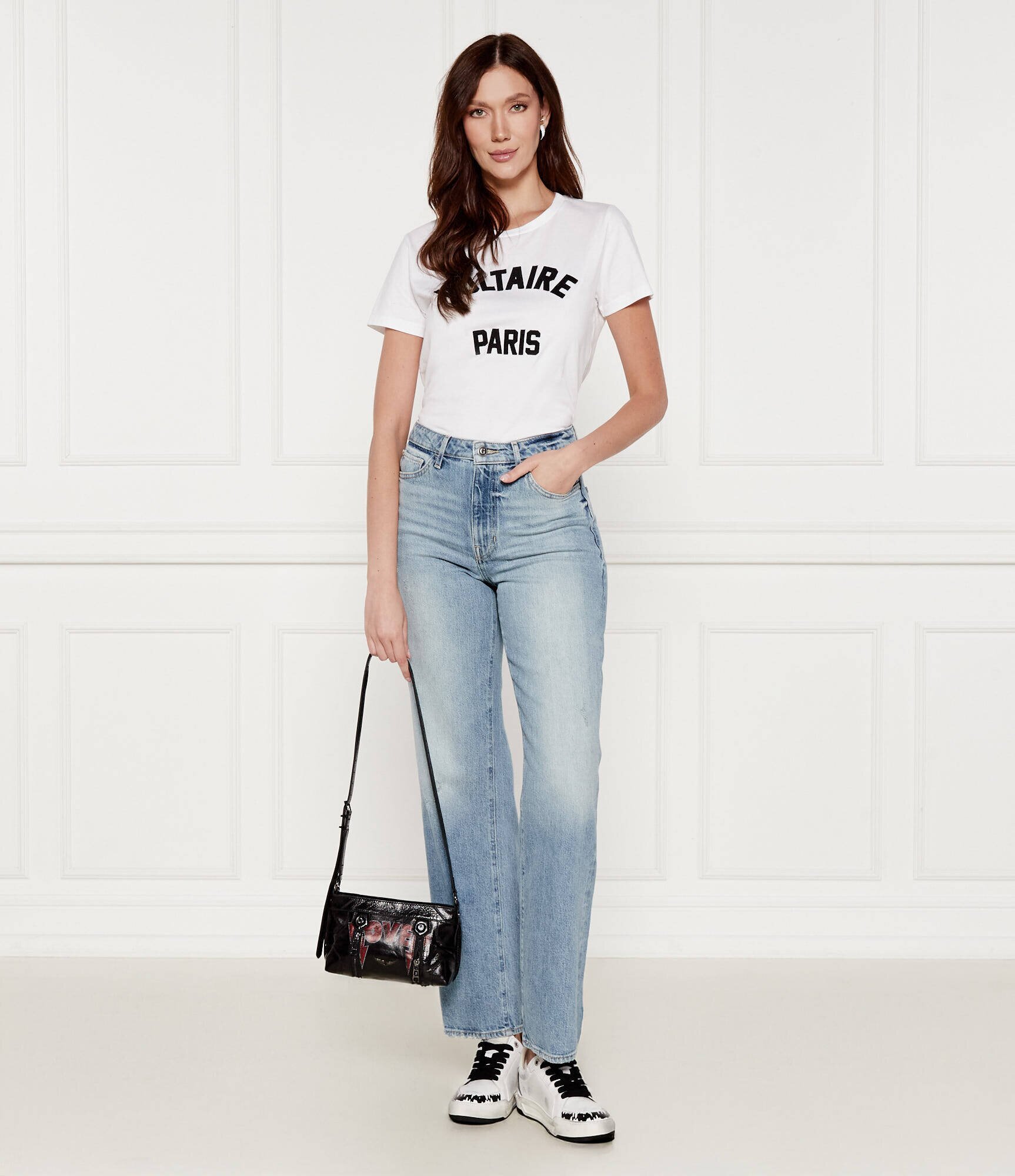 Zadig&Voltaire De piele geantă poștaș Sunny Mood Punk