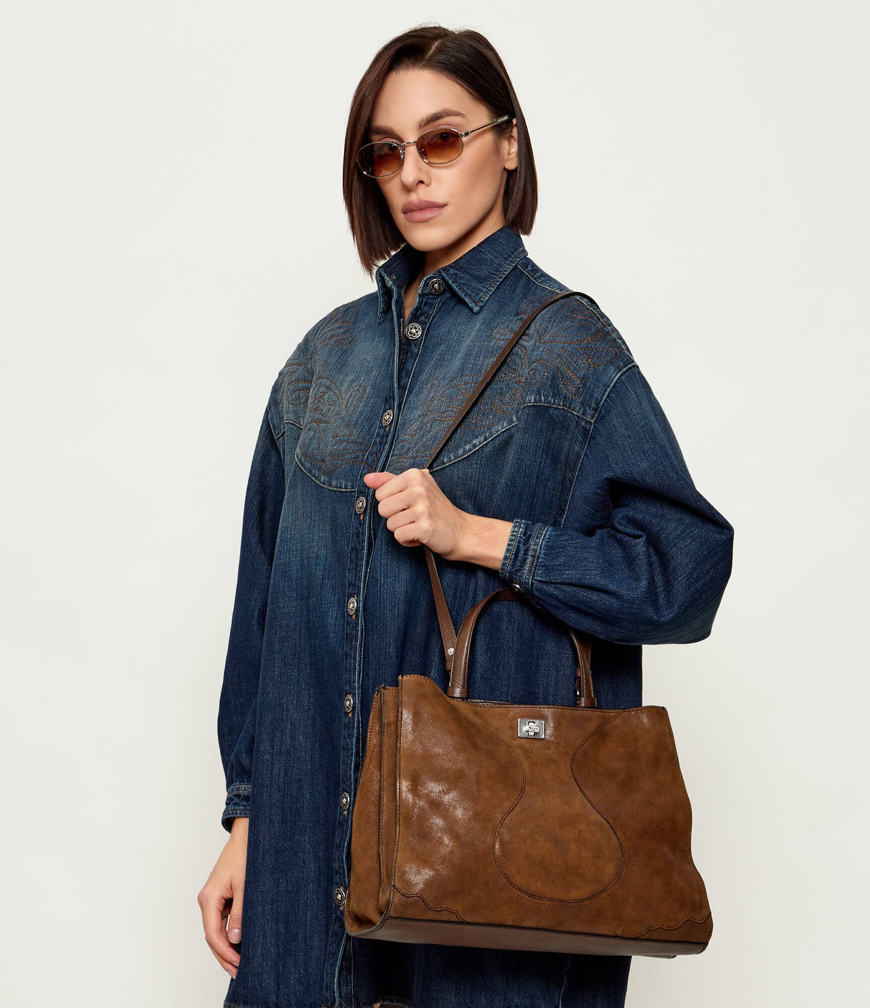 Zadig&Voltaire De piele geantă shopper JACK