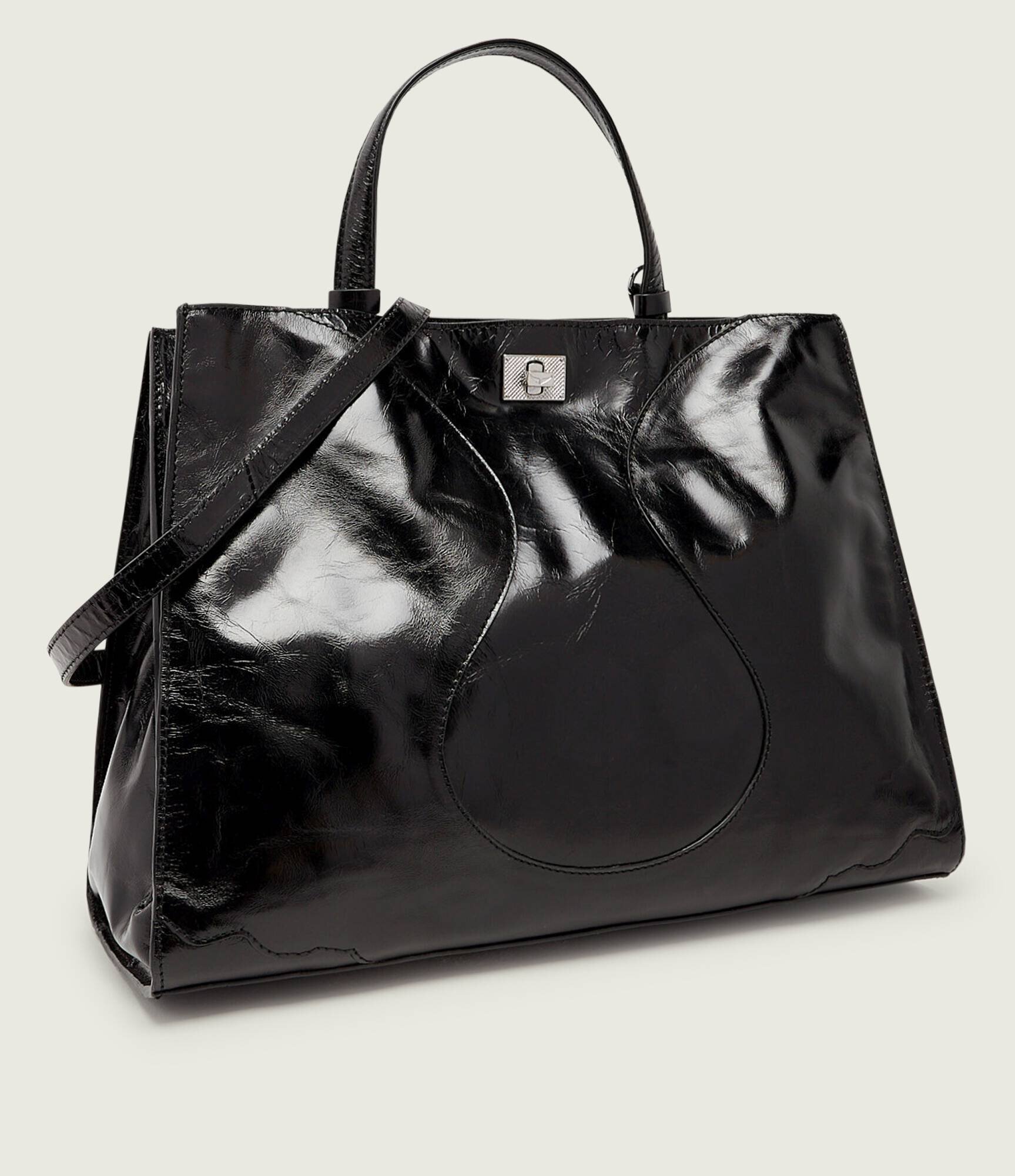 Zadig&Voltaire De piele geantă shopper JACK VINTAGE PATENT