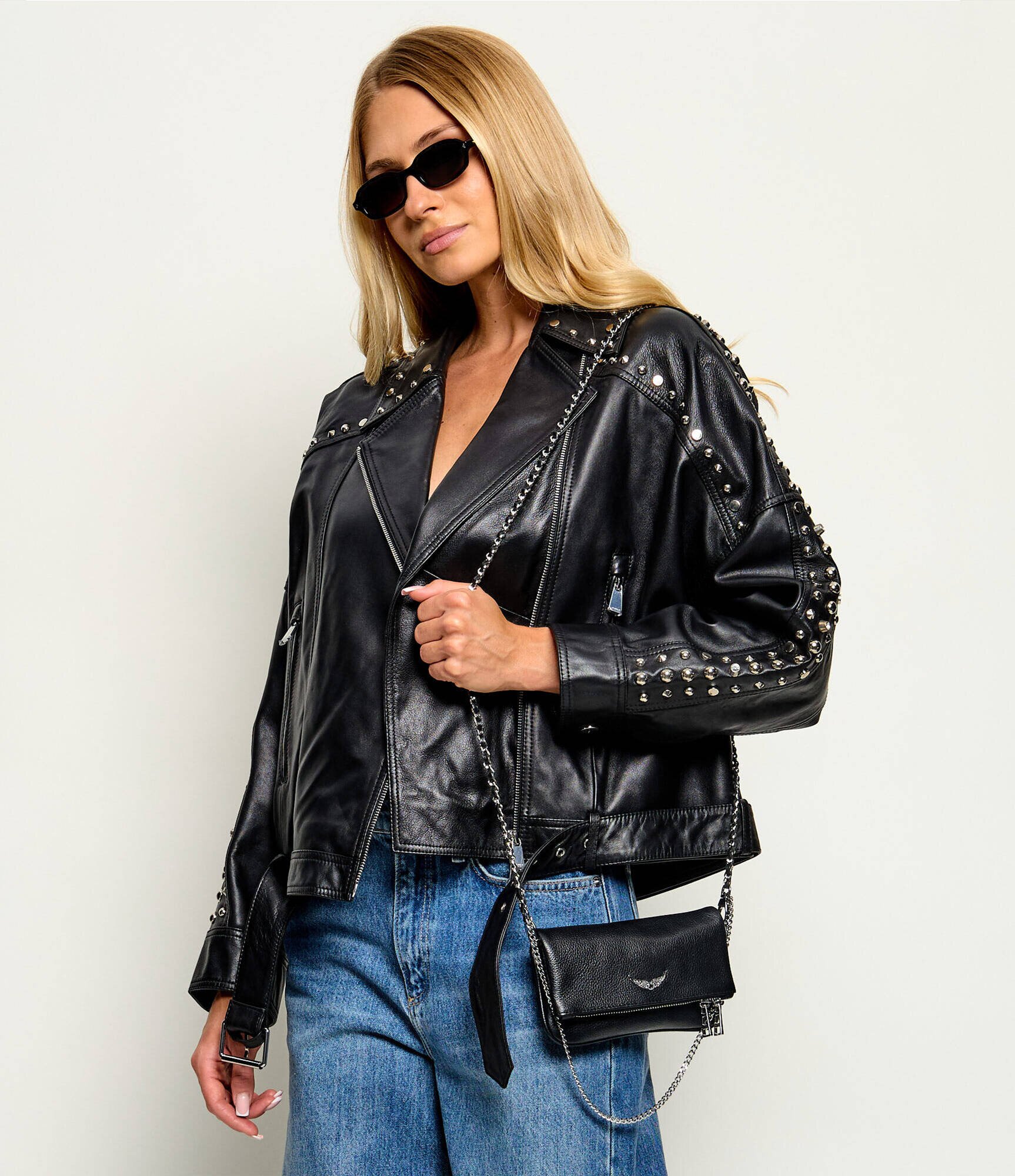 Zadig&Voltaire De piele poșetă plic Nano