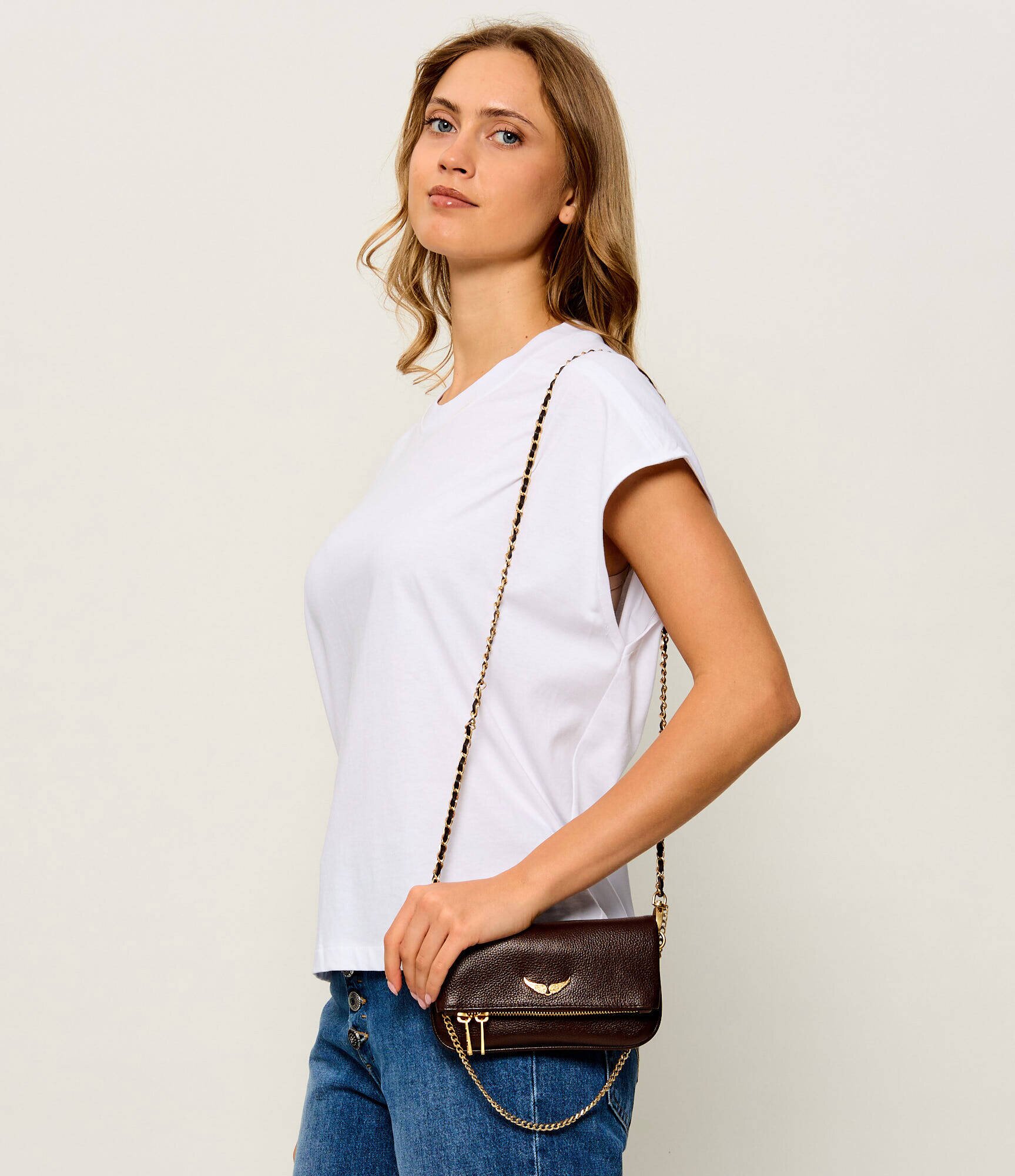 Zadig&Voltaire De piele poșetă plic Rock Nano