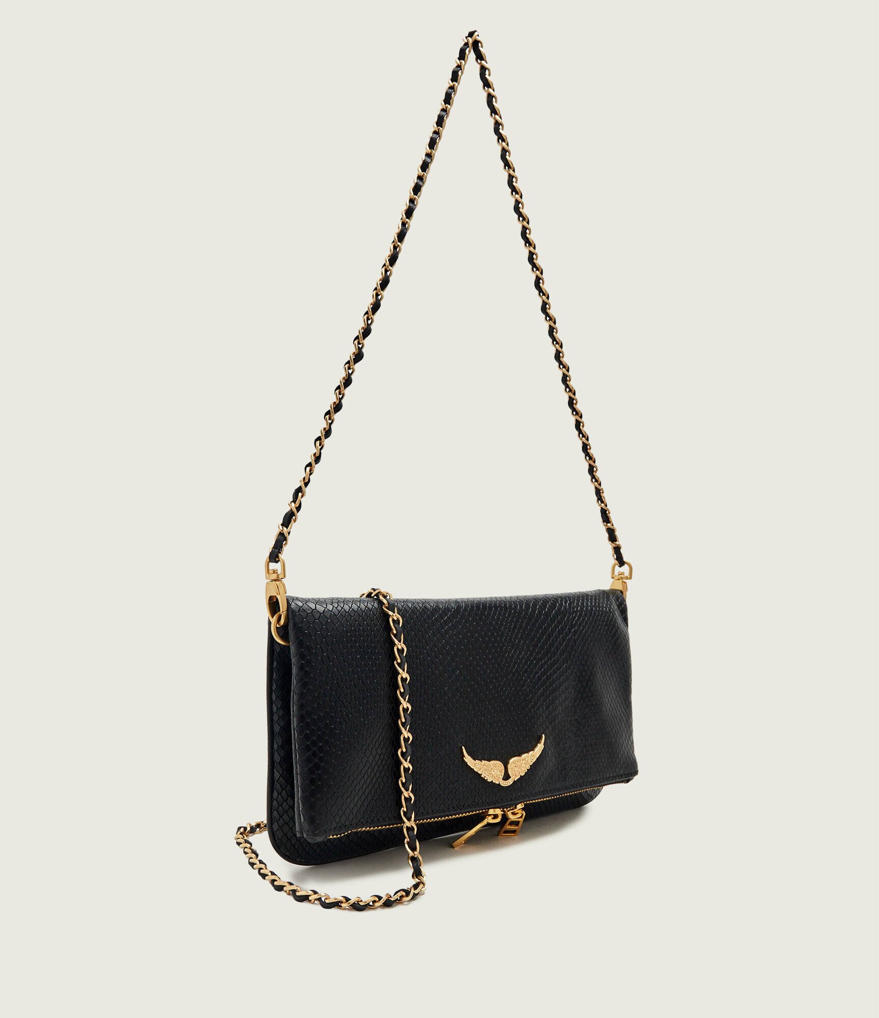 Zadig&Voltaire De piele poșetă plic Rock Soft Wild