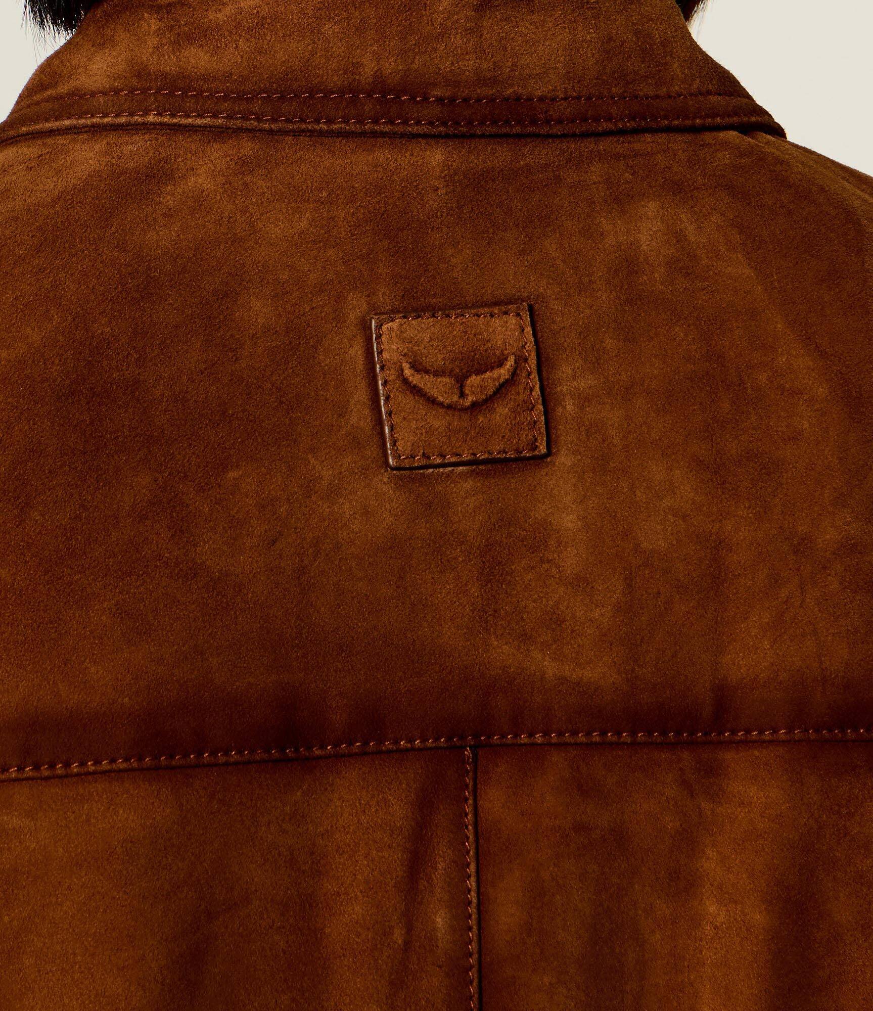 Zadig&Voltaire Geacă Lessa | Relaxed fit | piele întoarsă