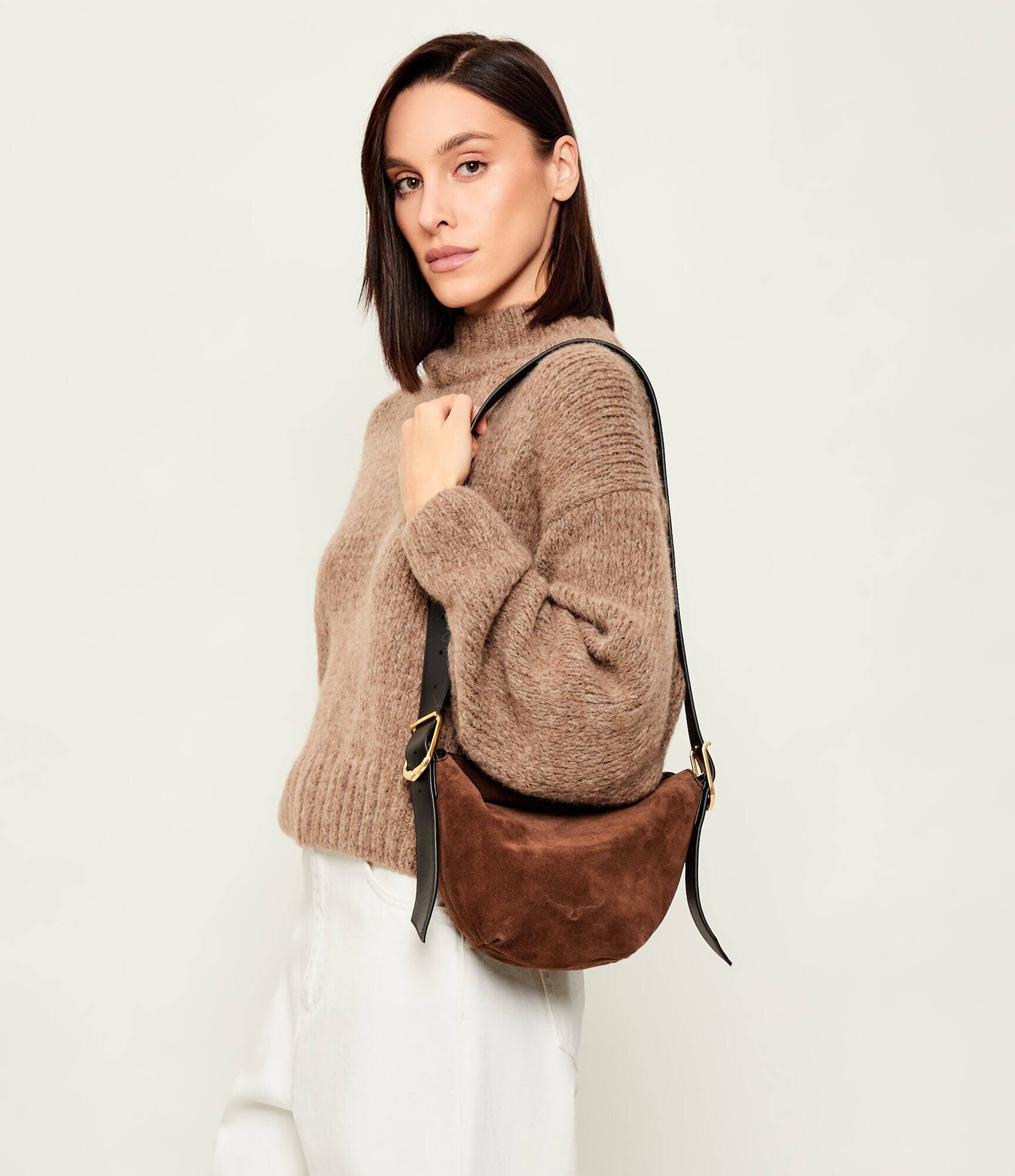 Zadig&Voltaire Geantă pe umăr BABY JANE | piele întoarsă