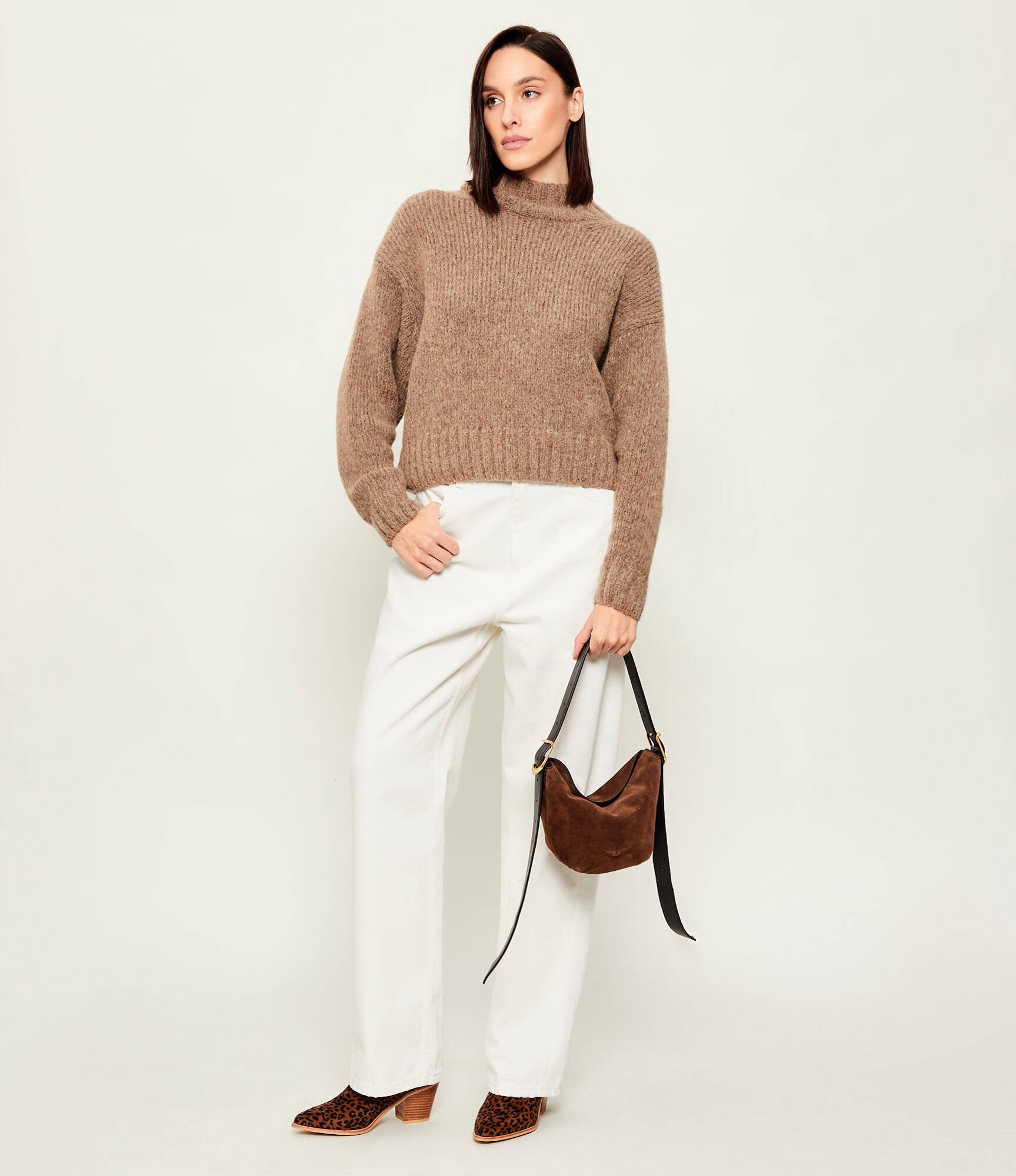Zadig&Voltaire Geantă pe umăr BABY JANE | piele întoarsă