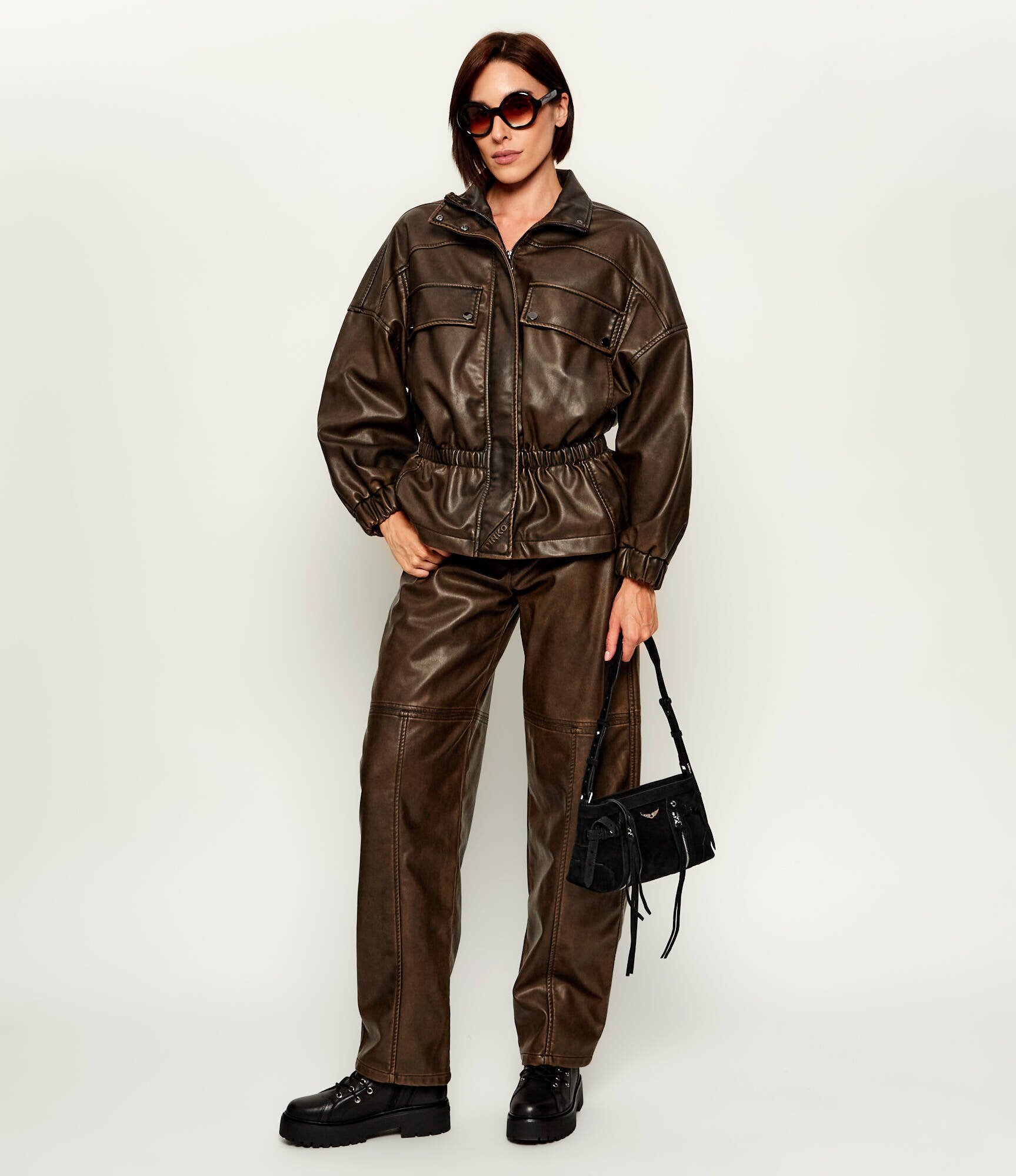 Zadig&Voltaire Geantă pe umăr Madison Mini | piele întoarsă