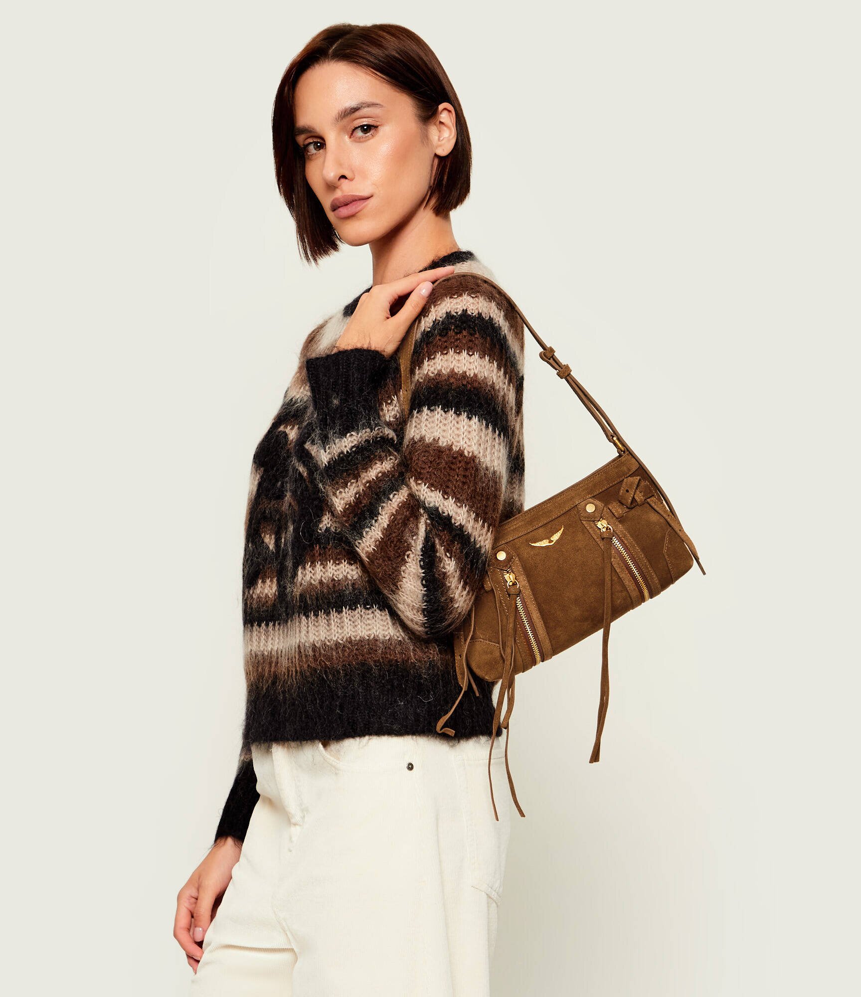Zadig&Voltaire Geantă pe umăr Madison Mini | piele întoarsă