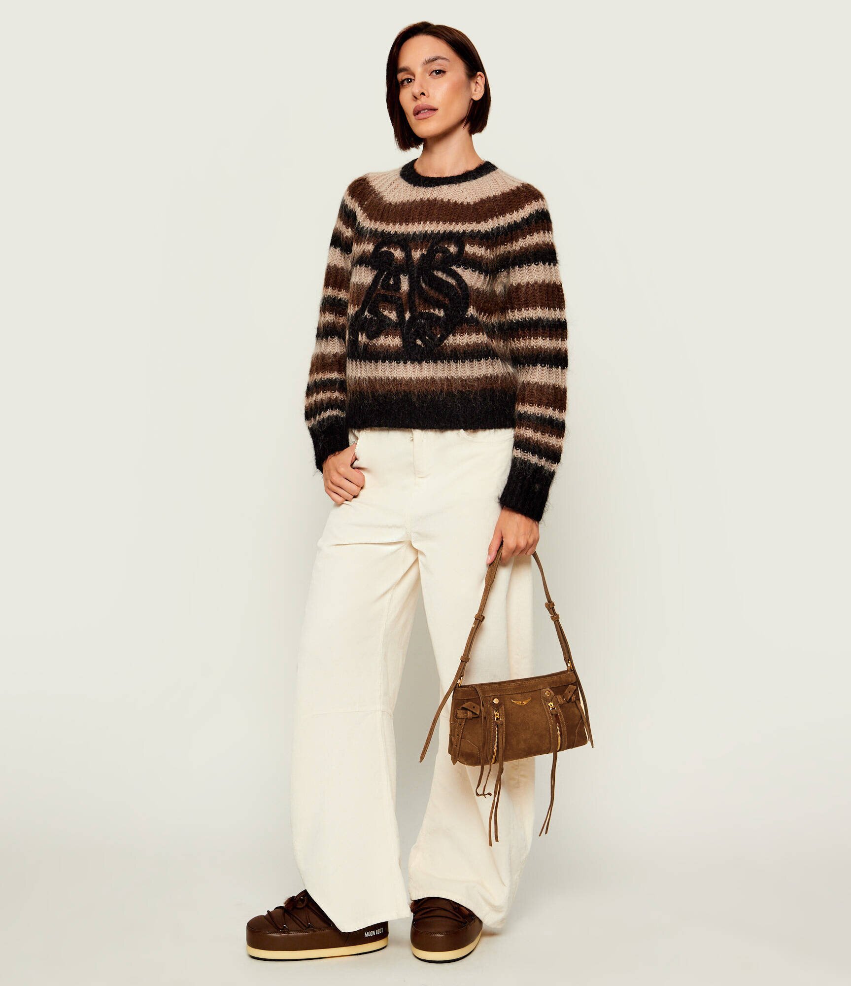Zadig&Voltaire Geantă pe umăr Madison Mini | piele întoarsă