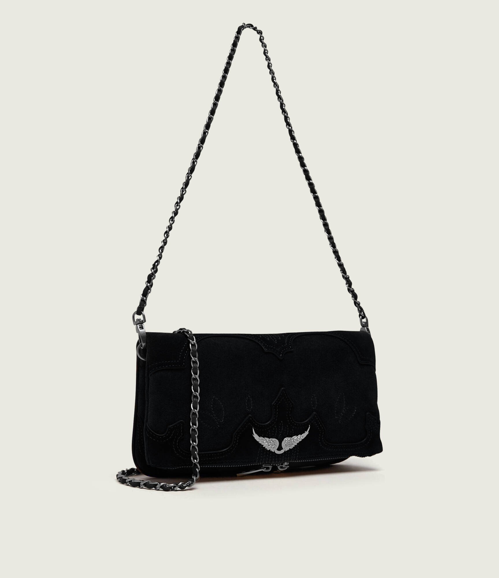 Zadig&Voltaire Geantă pe umăr Rock Western | piele întoarsă
