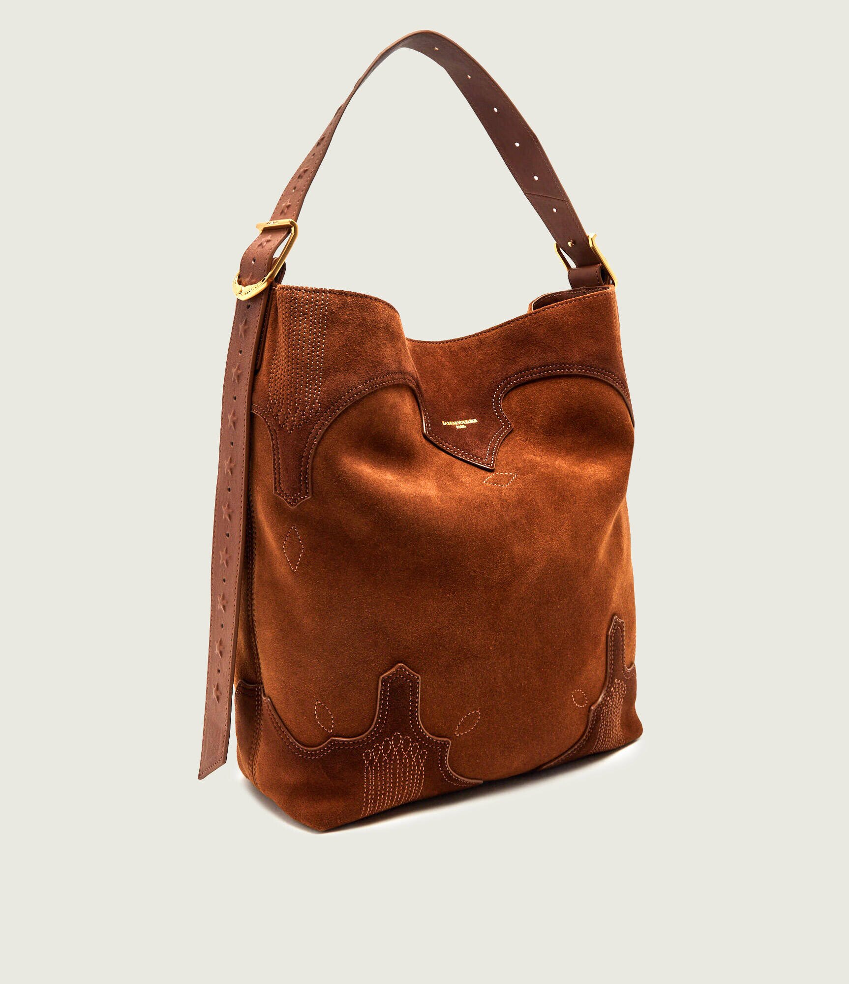 Zadig&Voltaire Geantă shopper Jane Western | piele întoarsă