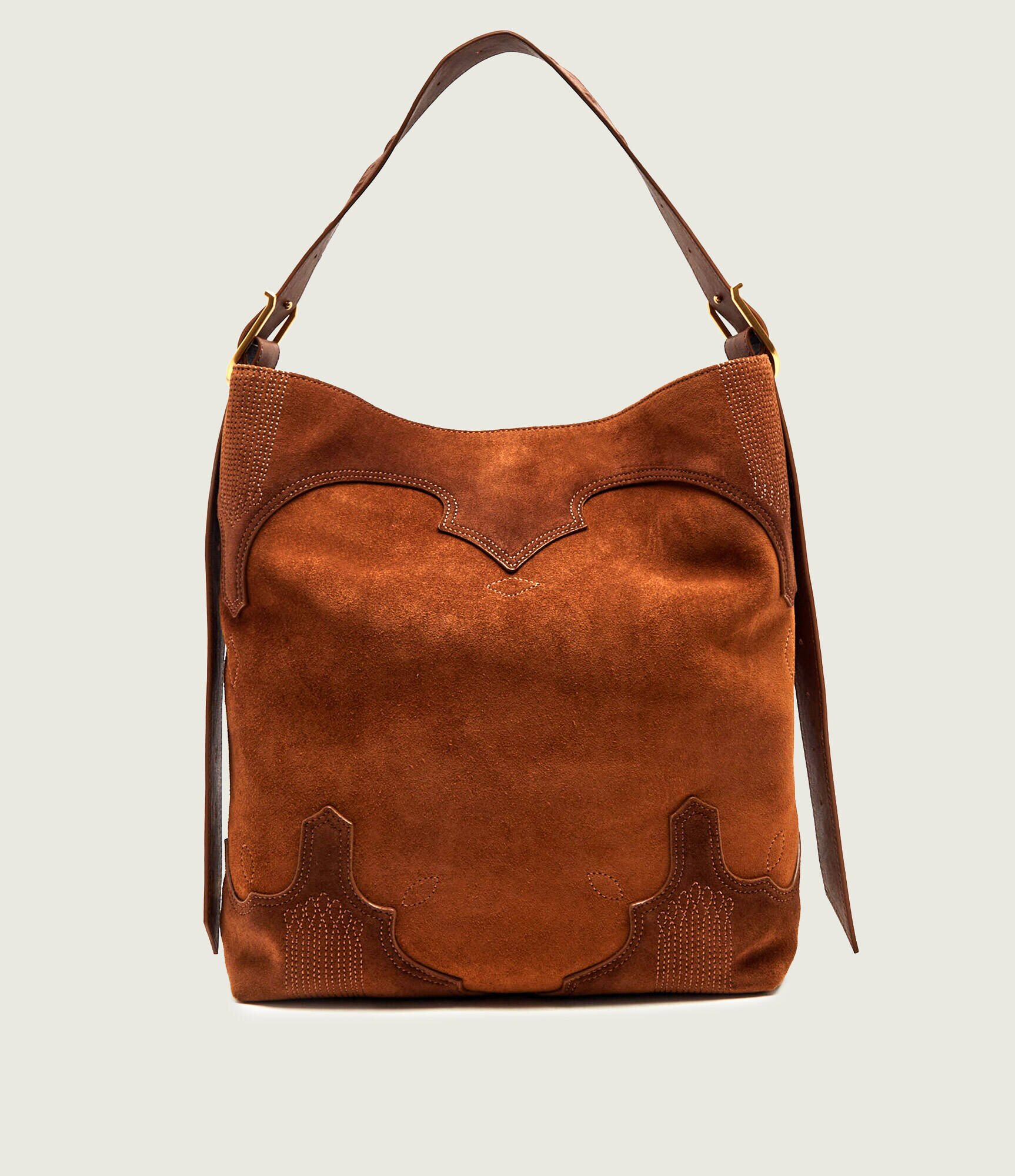 Zadig&Voltaire Geantă shopper Jane Western | piele întoarsă