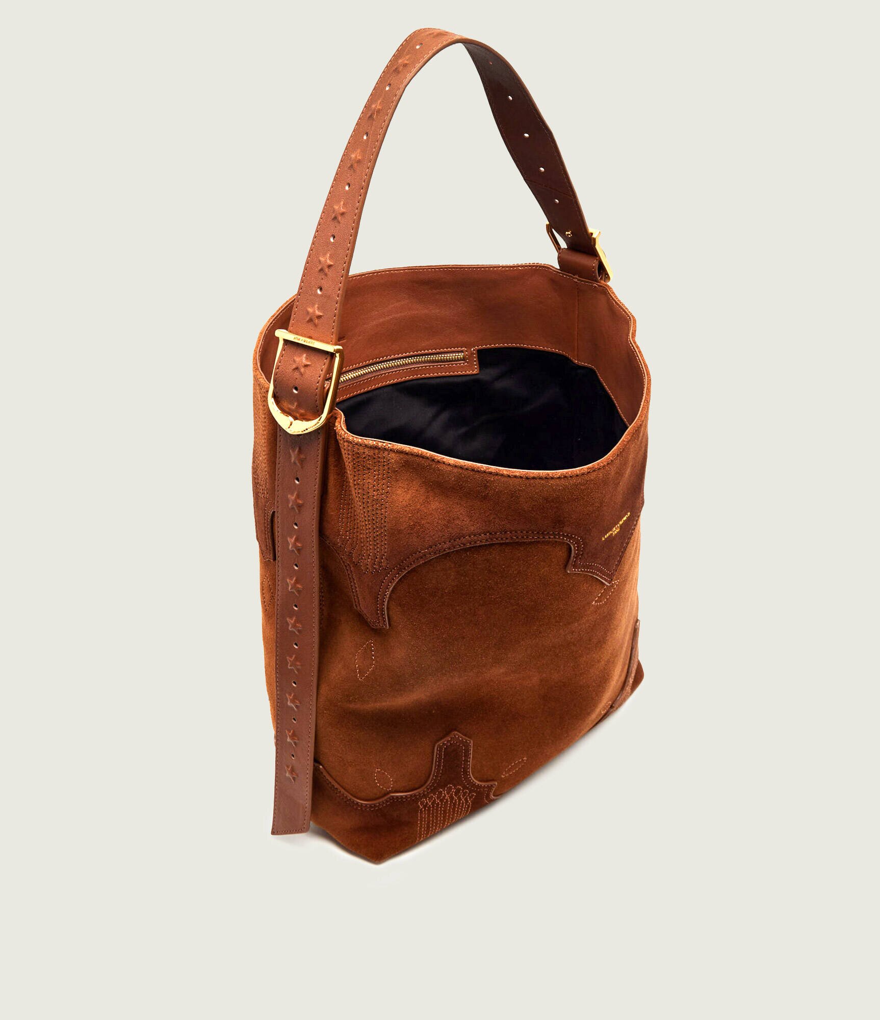 Zadig&Voltaire Geantă shopper Jane Western | piele întoarsă