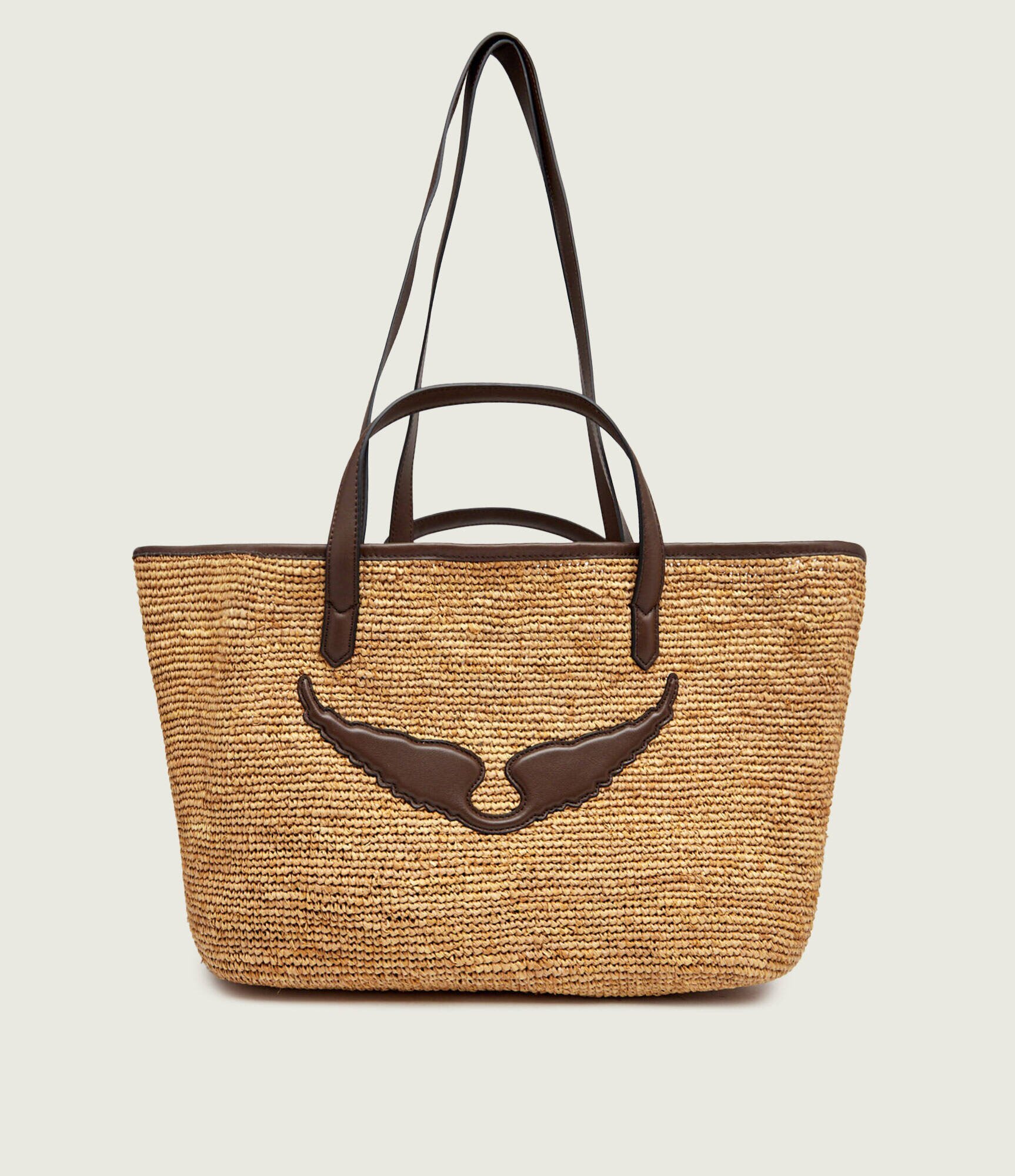 Zadig&Voltaire Geantă shopper WINGS cu adaos de piele