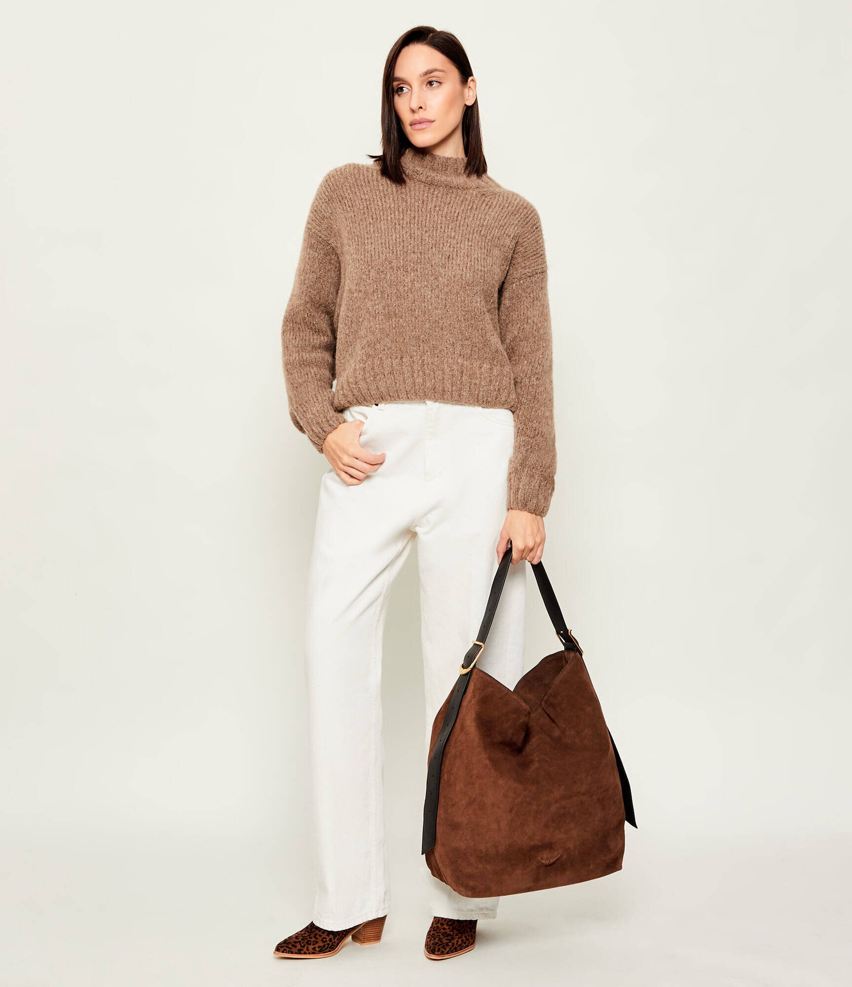 Zadig&Voltaire Hobo JANE | piele întoarsă