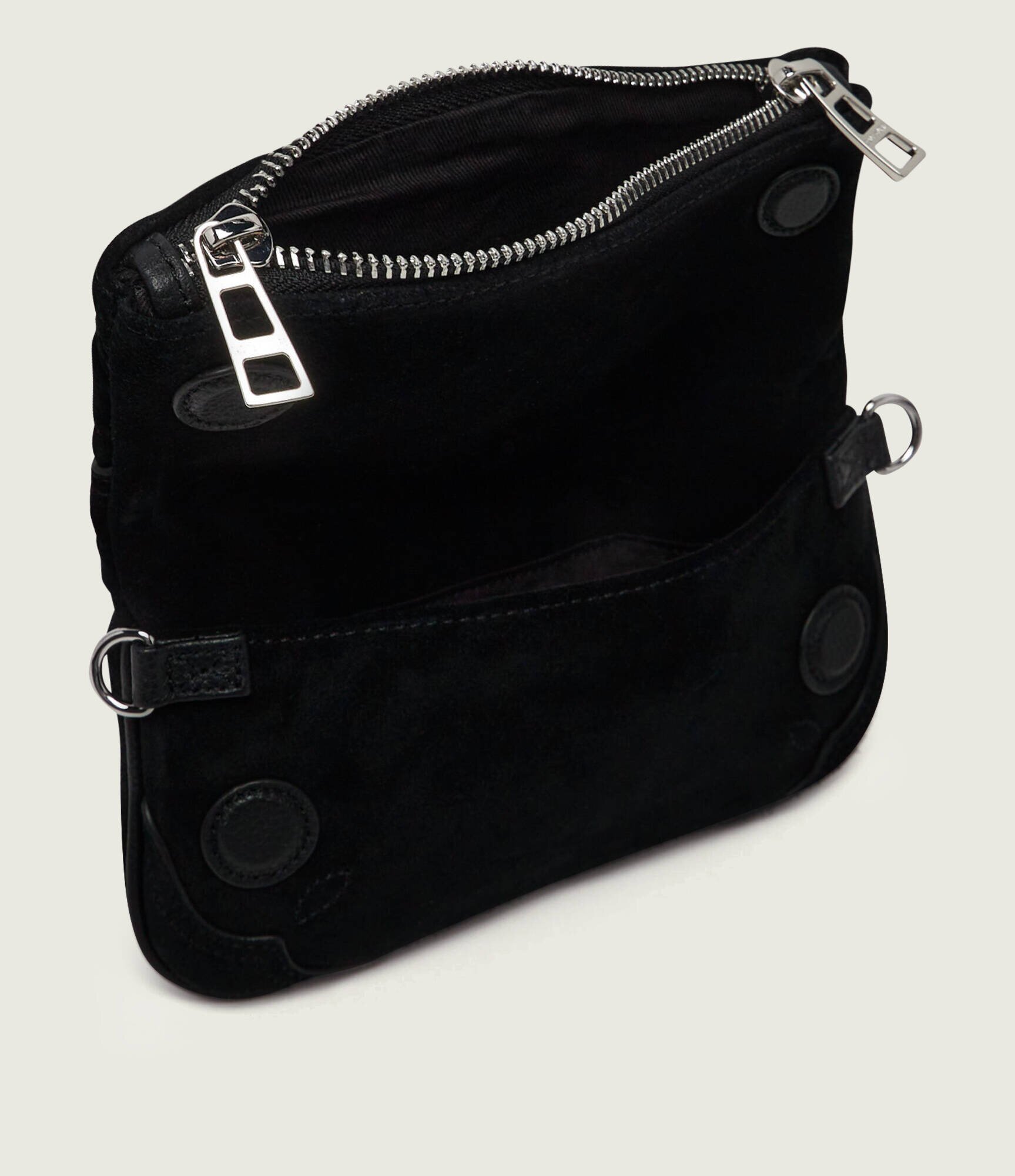 Zadig&Voltaire Poșetă plic Rock Mini | piele întoarsă