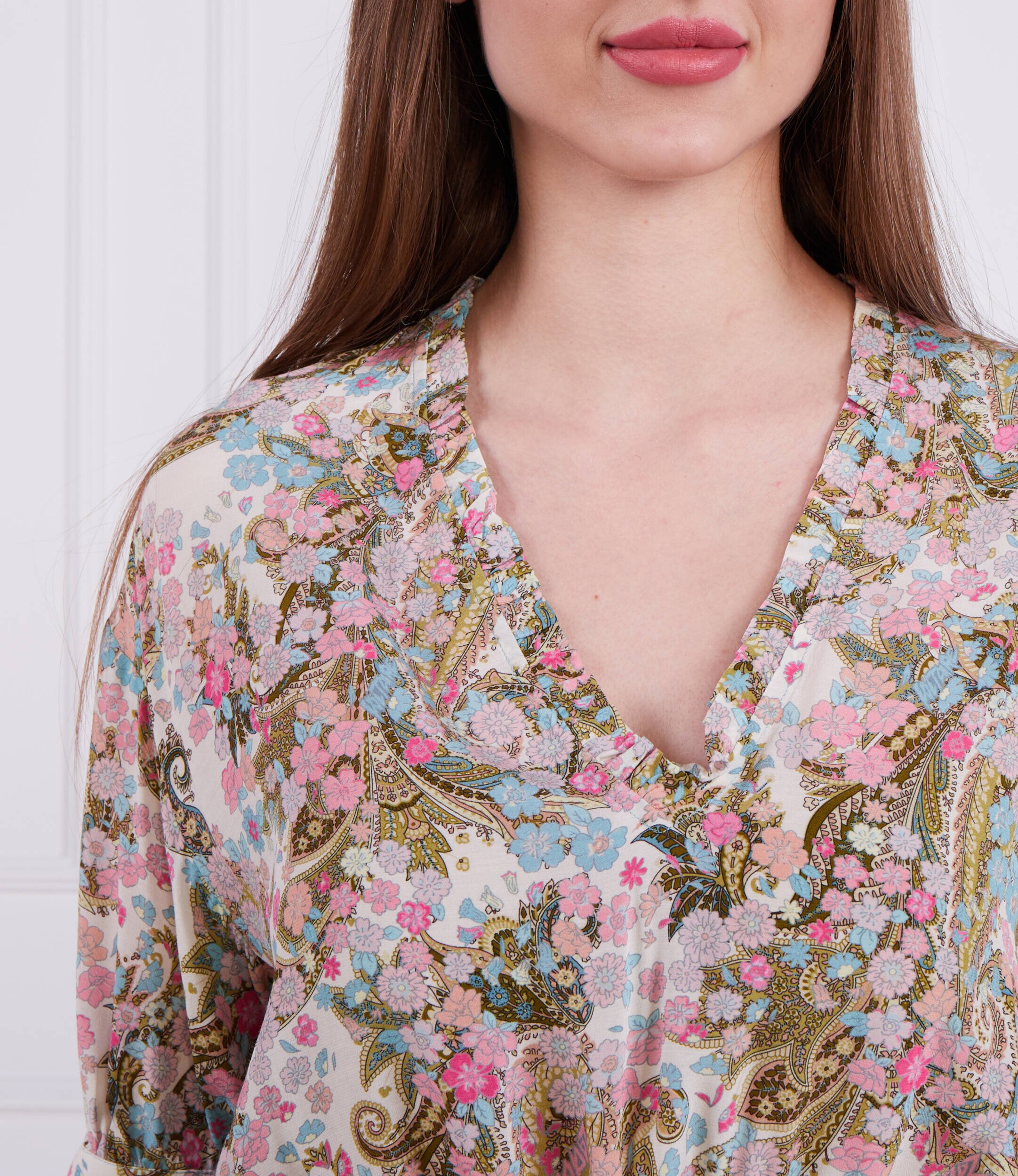 Zadig&Voltaire Rochie REMOVE SOFT YOKO FLOWER