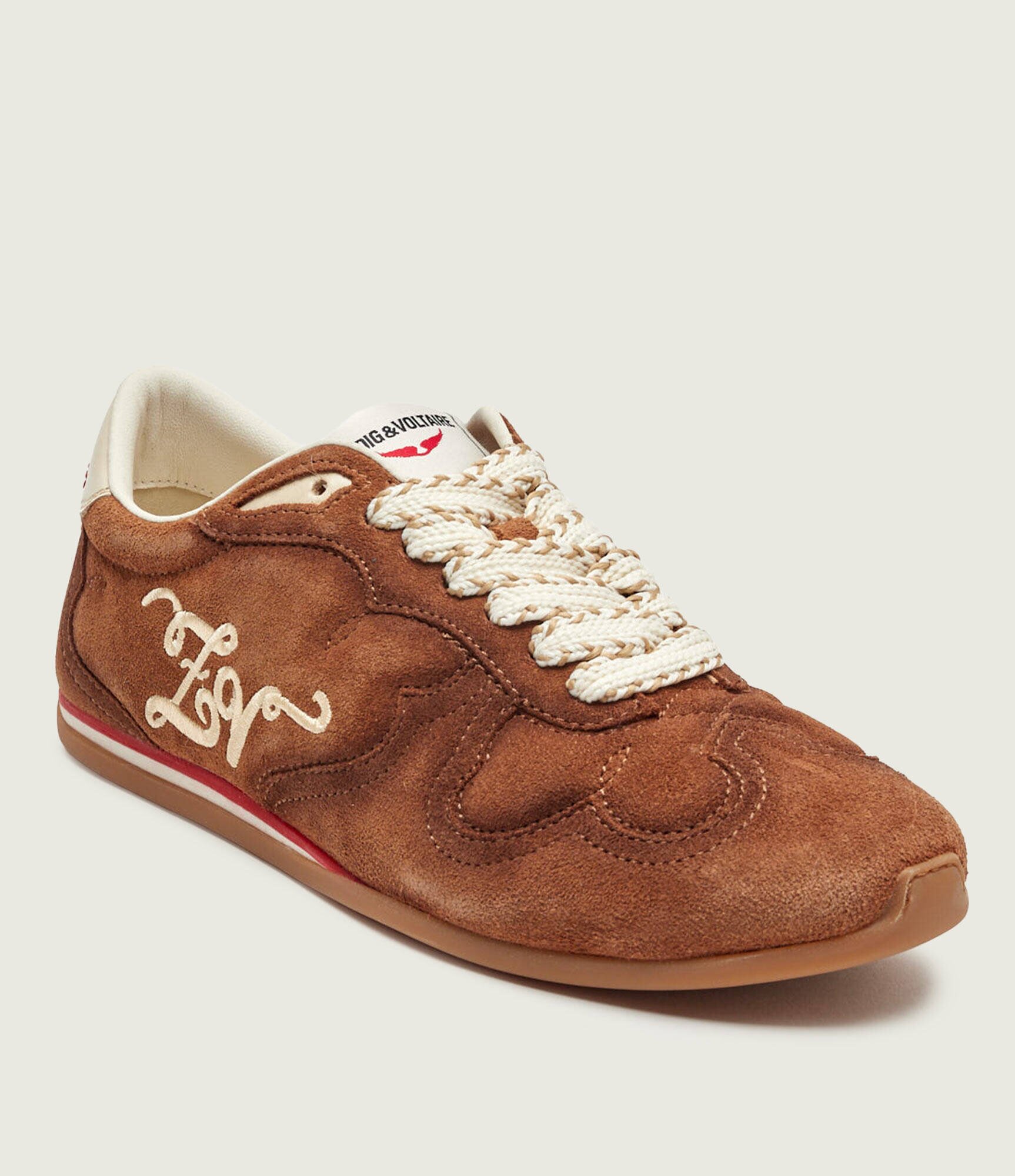 Zadig&Voltaire Sneakers DANCE | piele întoarsă